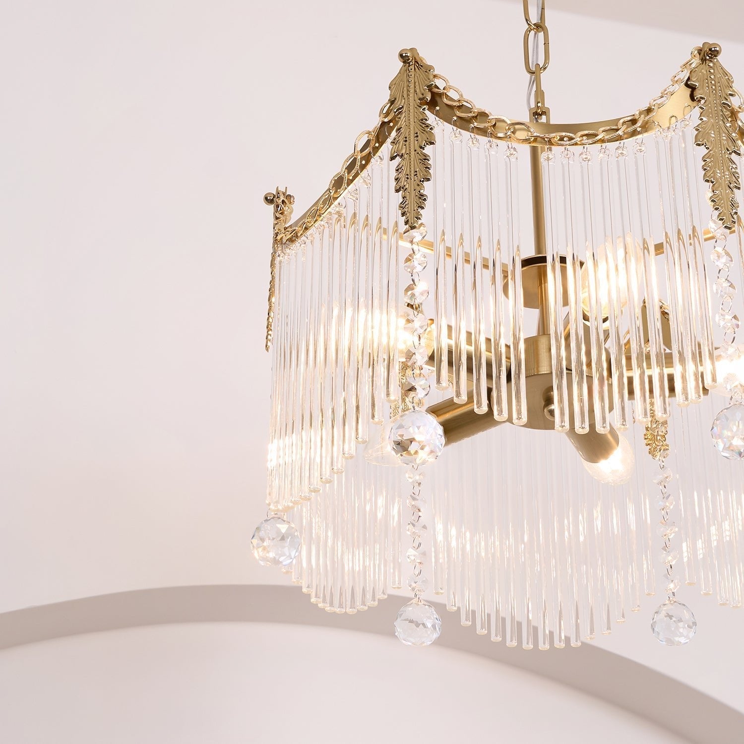 Kristy Luxurious Glass Chandeliers Farmhouse - Letslighting