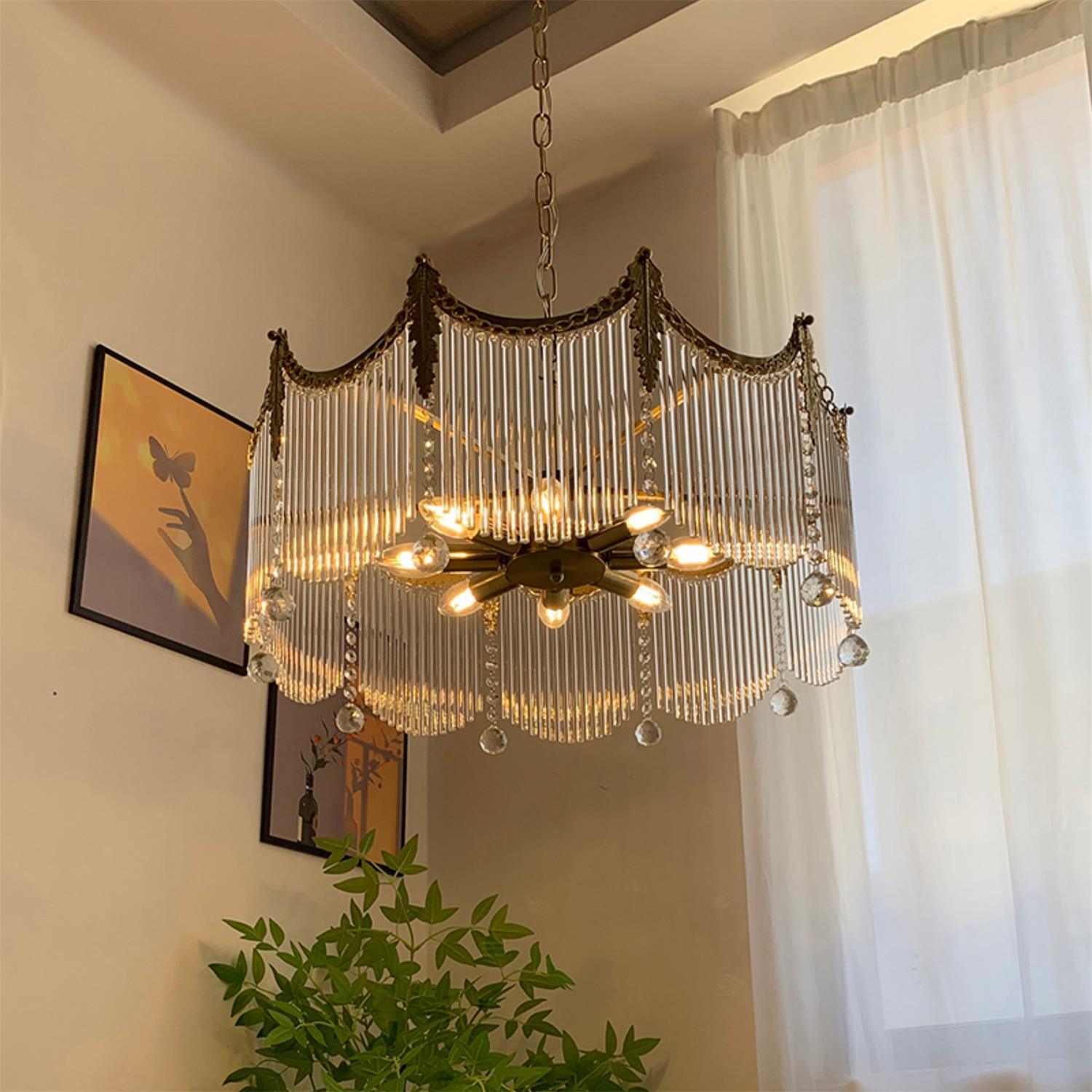 Kristy Luxurious Glass Chandeliers Farmhouse - Letslighting