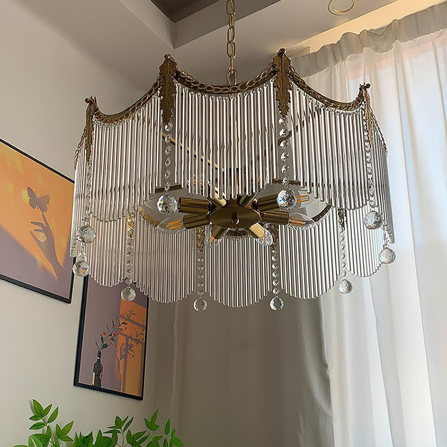 Kristy Luxurious Glass Chandeliers Farmhouse - Letslighting