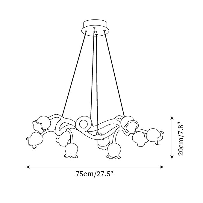 Alva Flowers Chandelier - Letslighting