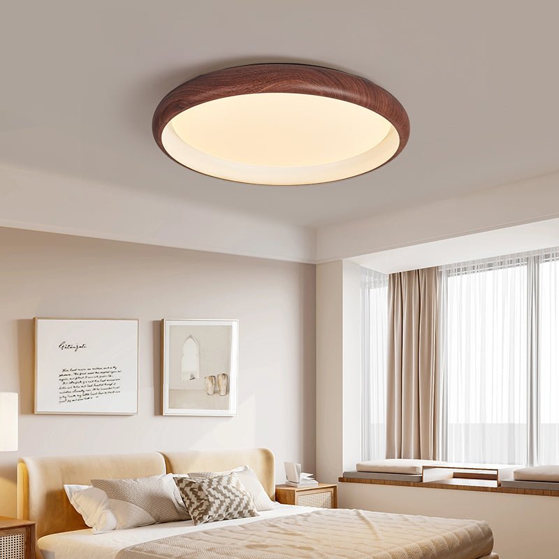 Zesolis Modern Minimalist Walnut Ceiling Light - Letslighting