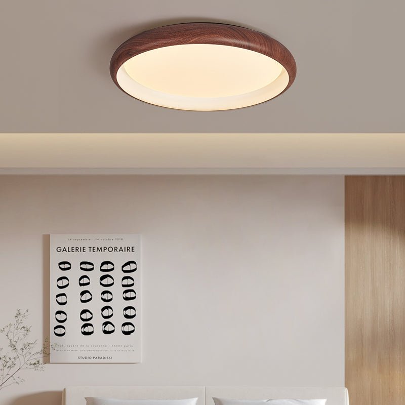 Zesolis Modern Minimalist Walnut Ceiling Light - Letslighting