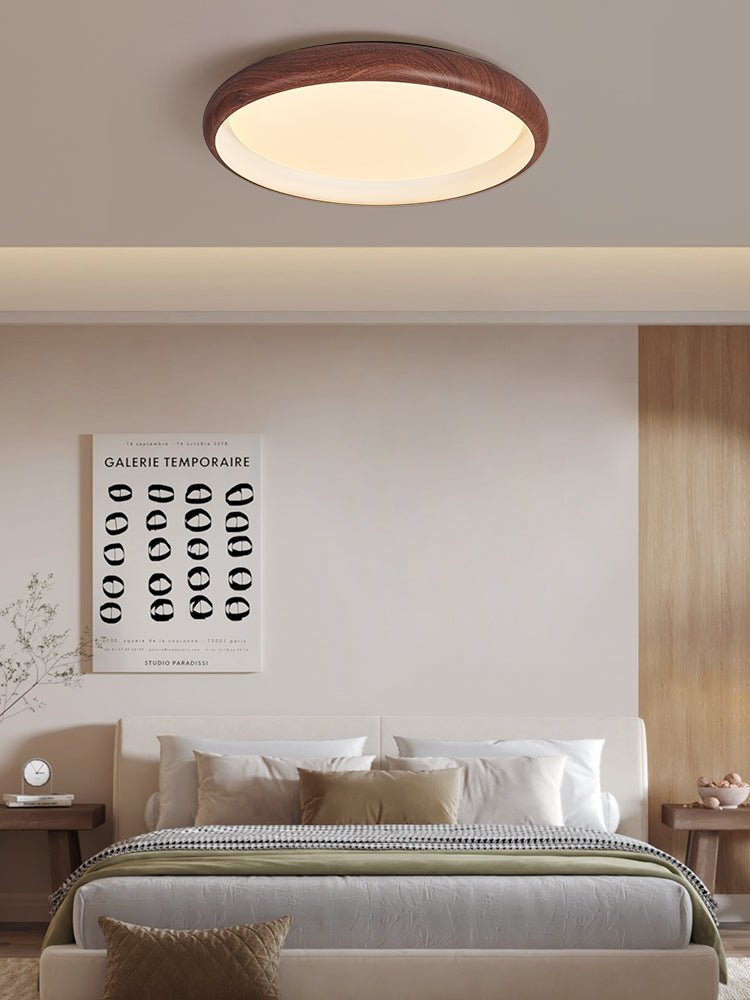 Zesolis Modern Minimalist Walnut Ceiling Light - Letslighting