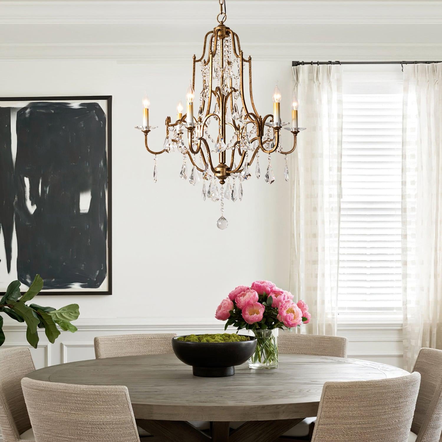 Kristy Crystal Chandelier Gorgeous Special Farmhouse