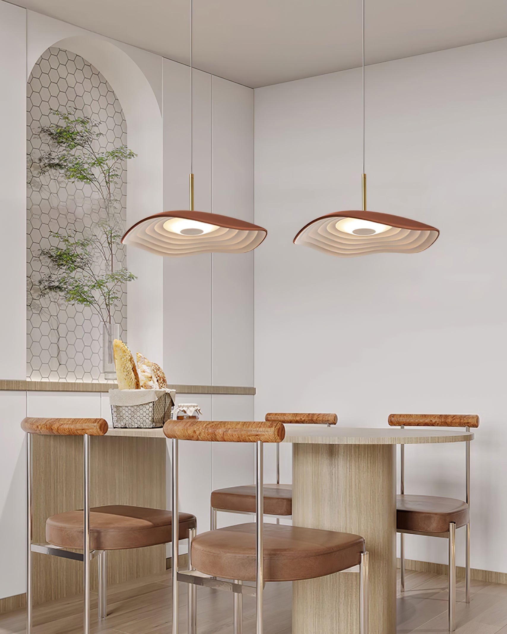 Ovelis Wave Pendant Lamp - Letslighting