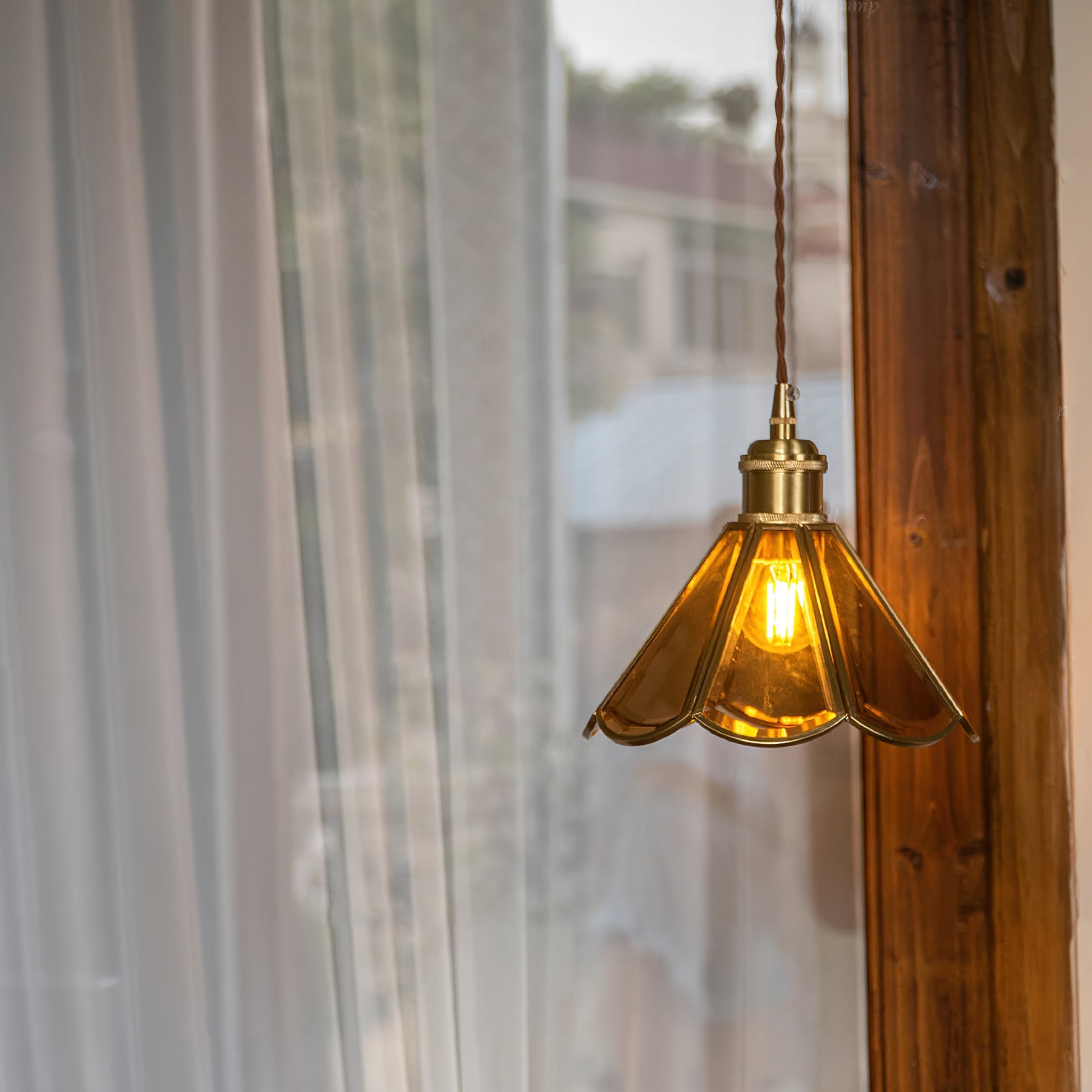 Valeria Pendant Lamp Fluted Glass - Letslighting