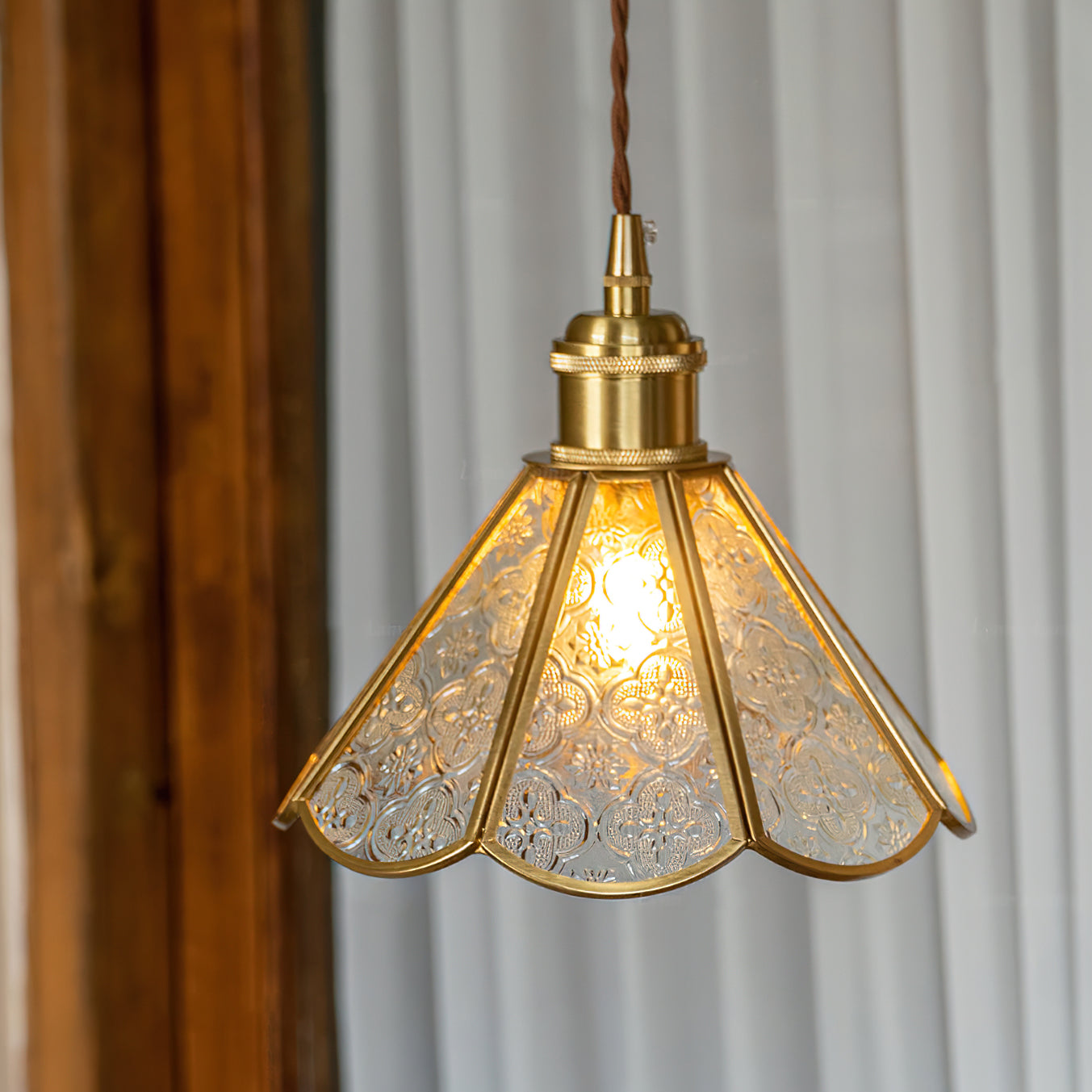 Valeria Pendant Lamp Fluted Glass - Letslighting
