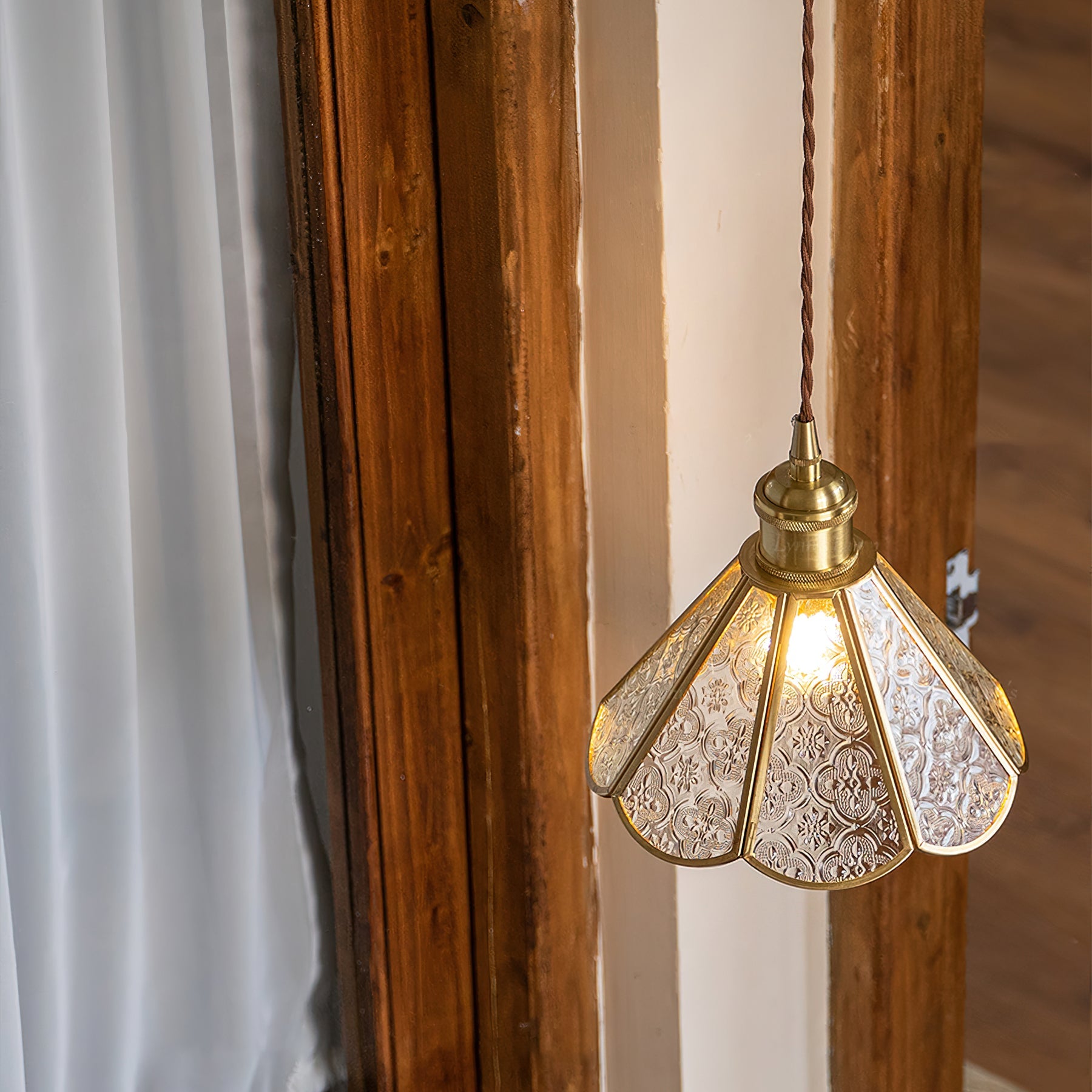 Valeria Pendant Lamp Fluted Glass - Letslighting