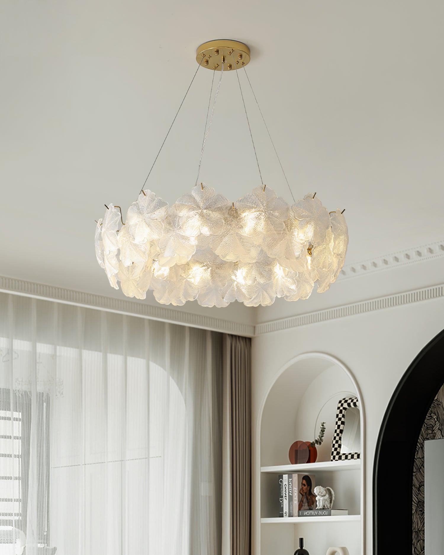 Vitheir Floral Glass Chandelier - Letslighting