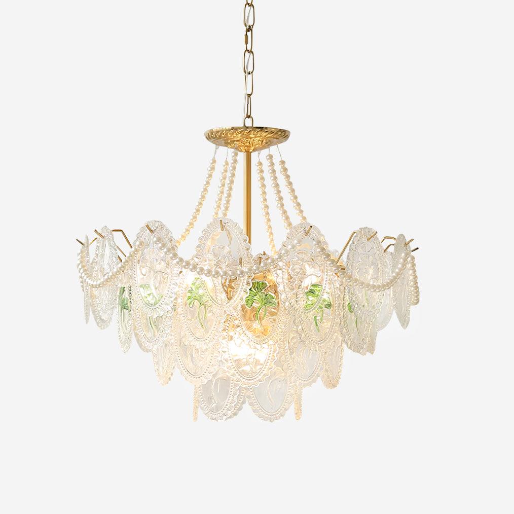 Kristy Chandelier Lustrous pearls
