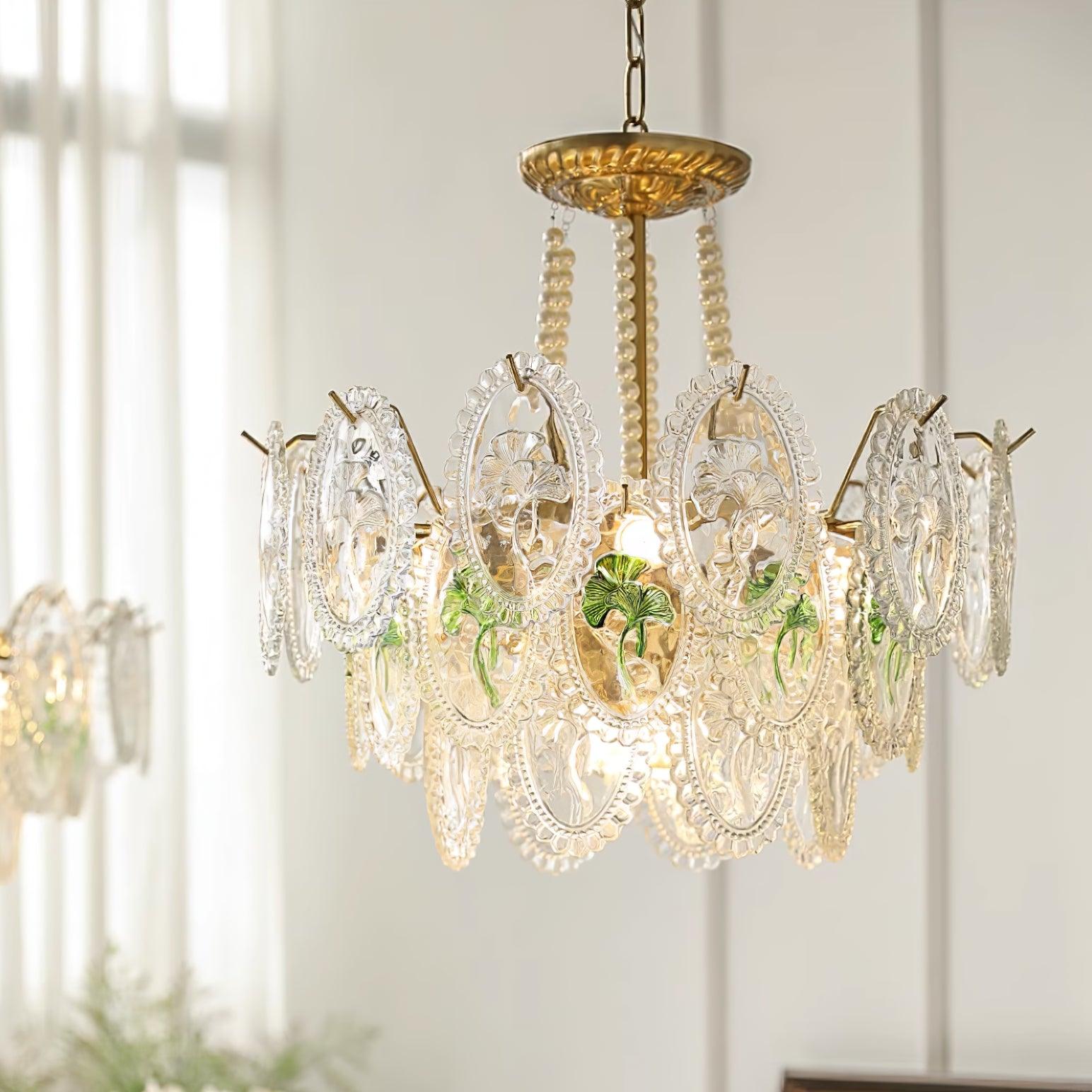 Kristy Chandelier Lustrous pearls