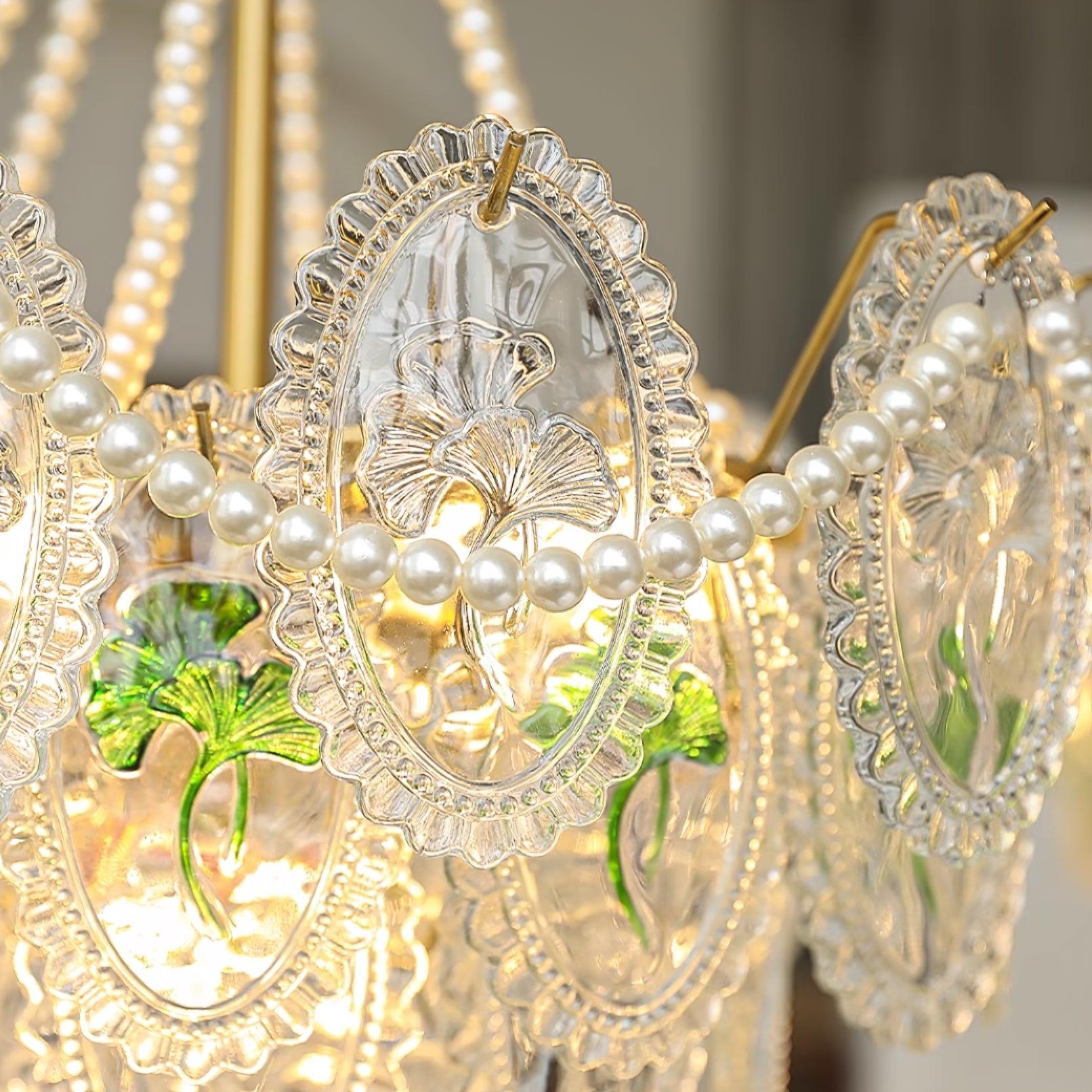 Kristy Chandelier Lustrous pearls