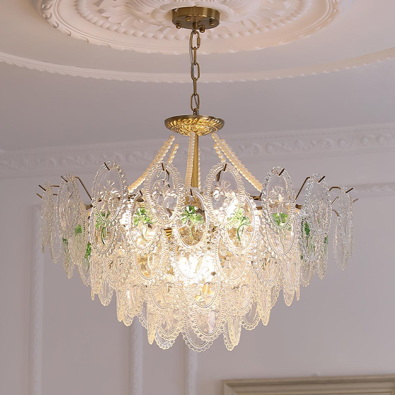 Kristy Chandelier Lustrous pearls