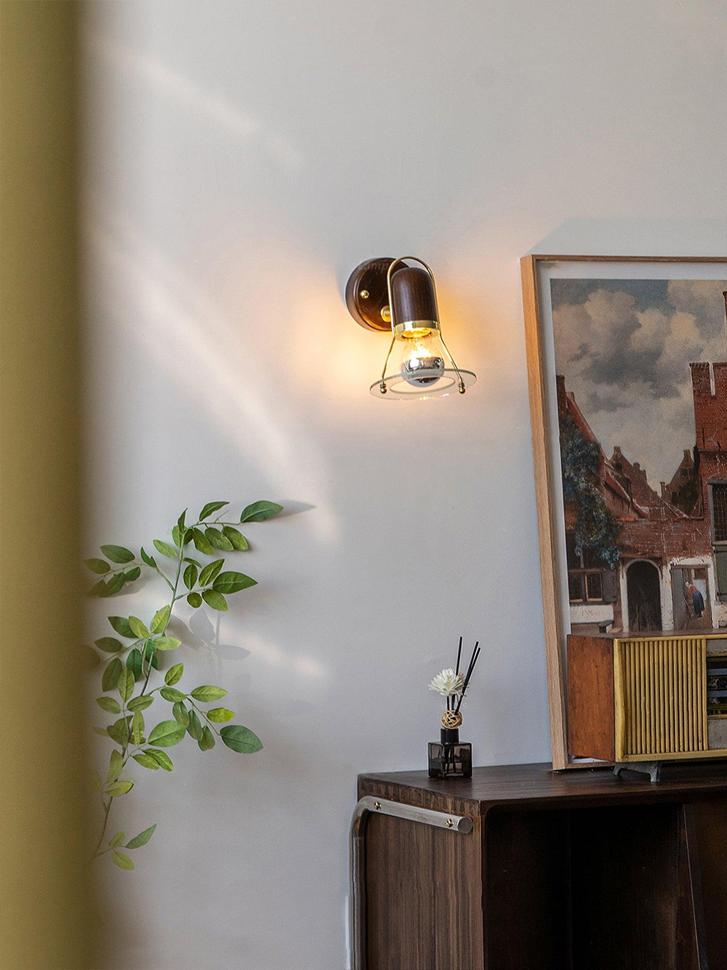 Lumace Wood Retro Wall Light - Letslighting