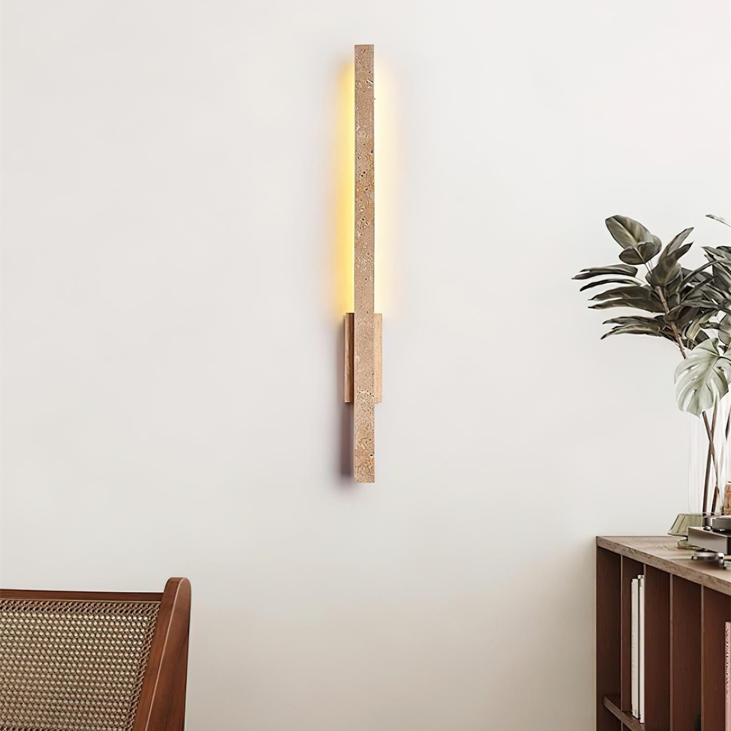 Opalyn Slim Travertine Wall Lamp - Letslighting