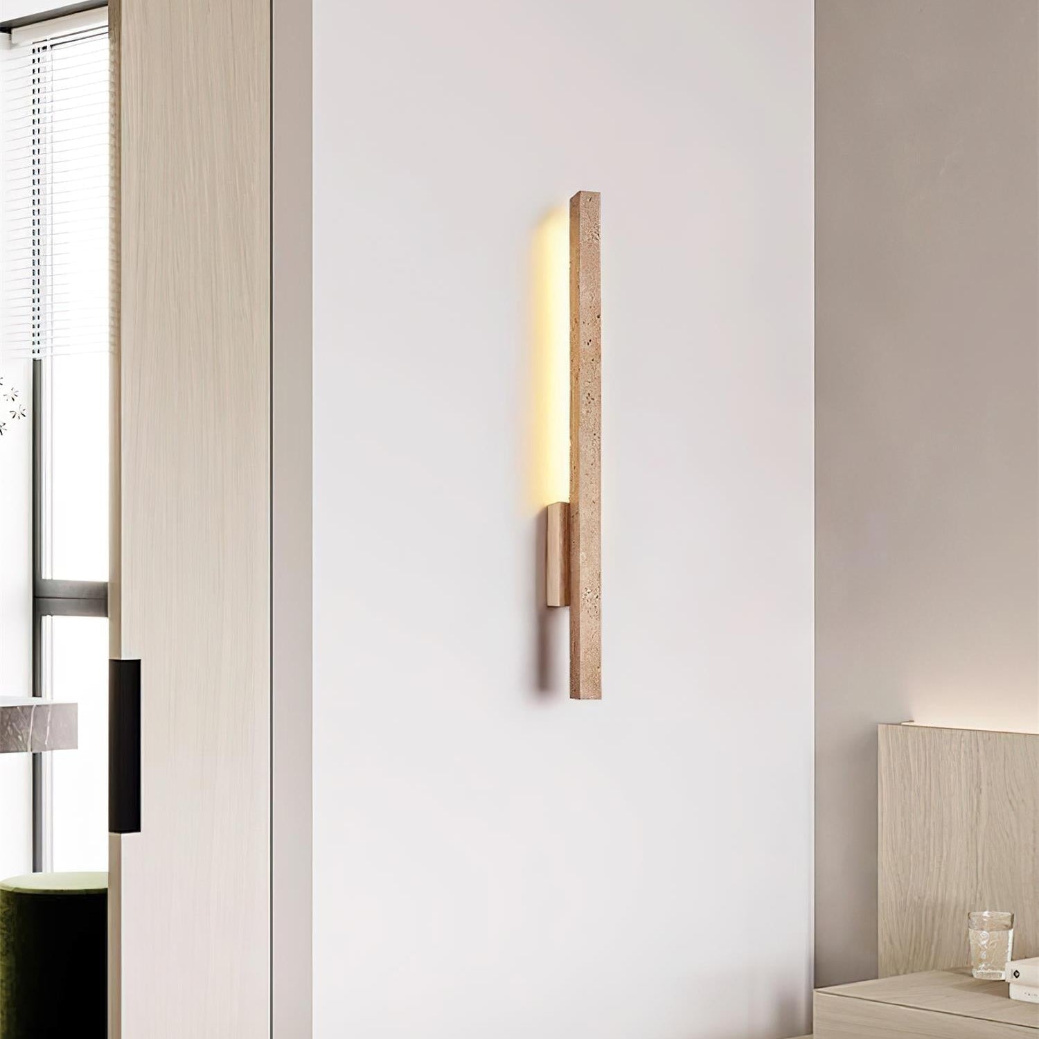 Opalyn Slim Travertine Wall Lamp - Letslighting