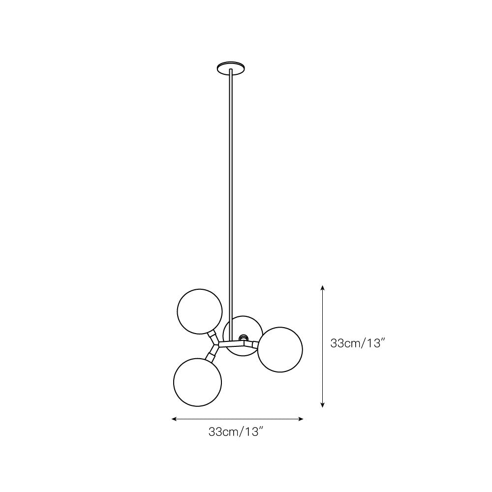 Irina Modern Minimalist Brass Glass Pendant Lamp - Letslighting