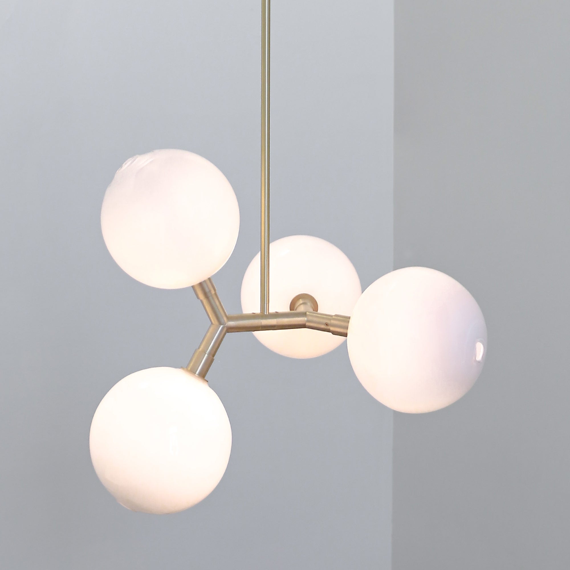Irina Modern Minimalist Brass Glass Pendant Lamp - Letslighting