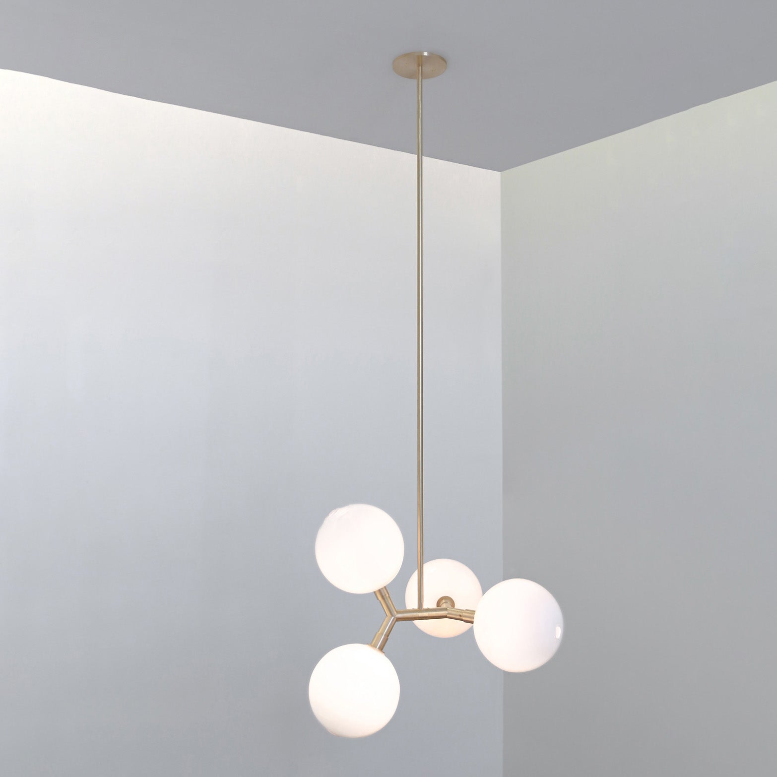 Irina Modern Minimalist Brass Glass Pendant Lamp - Letslighting