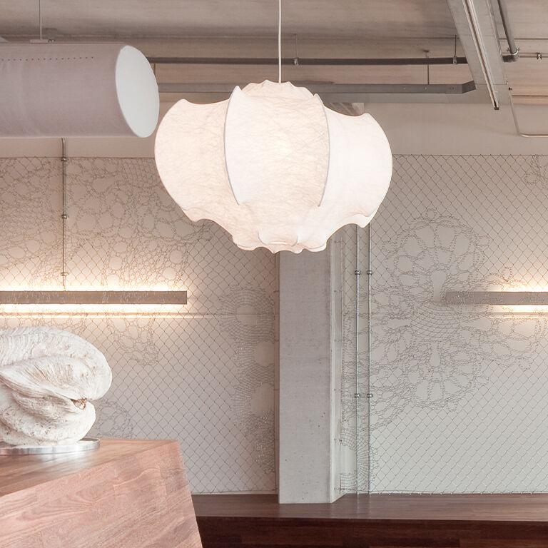 Lotus Minimalist Silk Pendant Lamp - Letslighting