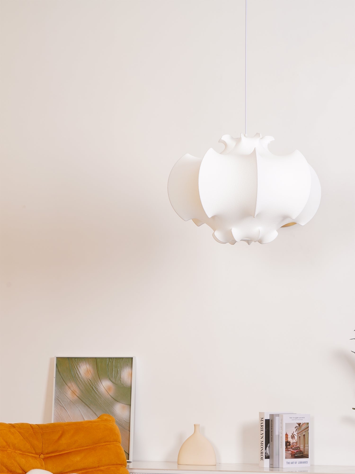 Lotus Minimalist Silk Pendant Lamp - Letslighting