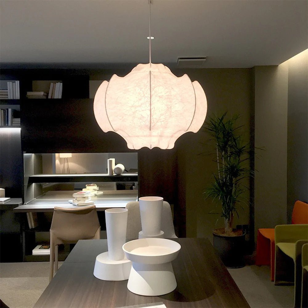Lotus Minimalist Silk Pendant Lamp - Letslighting
