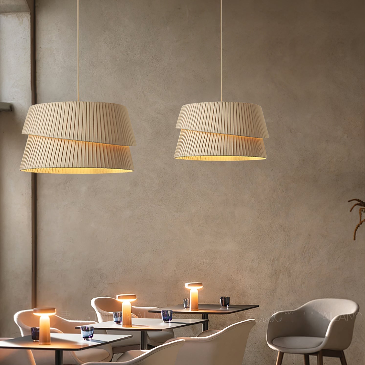 Ilira PremiumElegance Twist Fabric Pendant Lamp - Letslighting