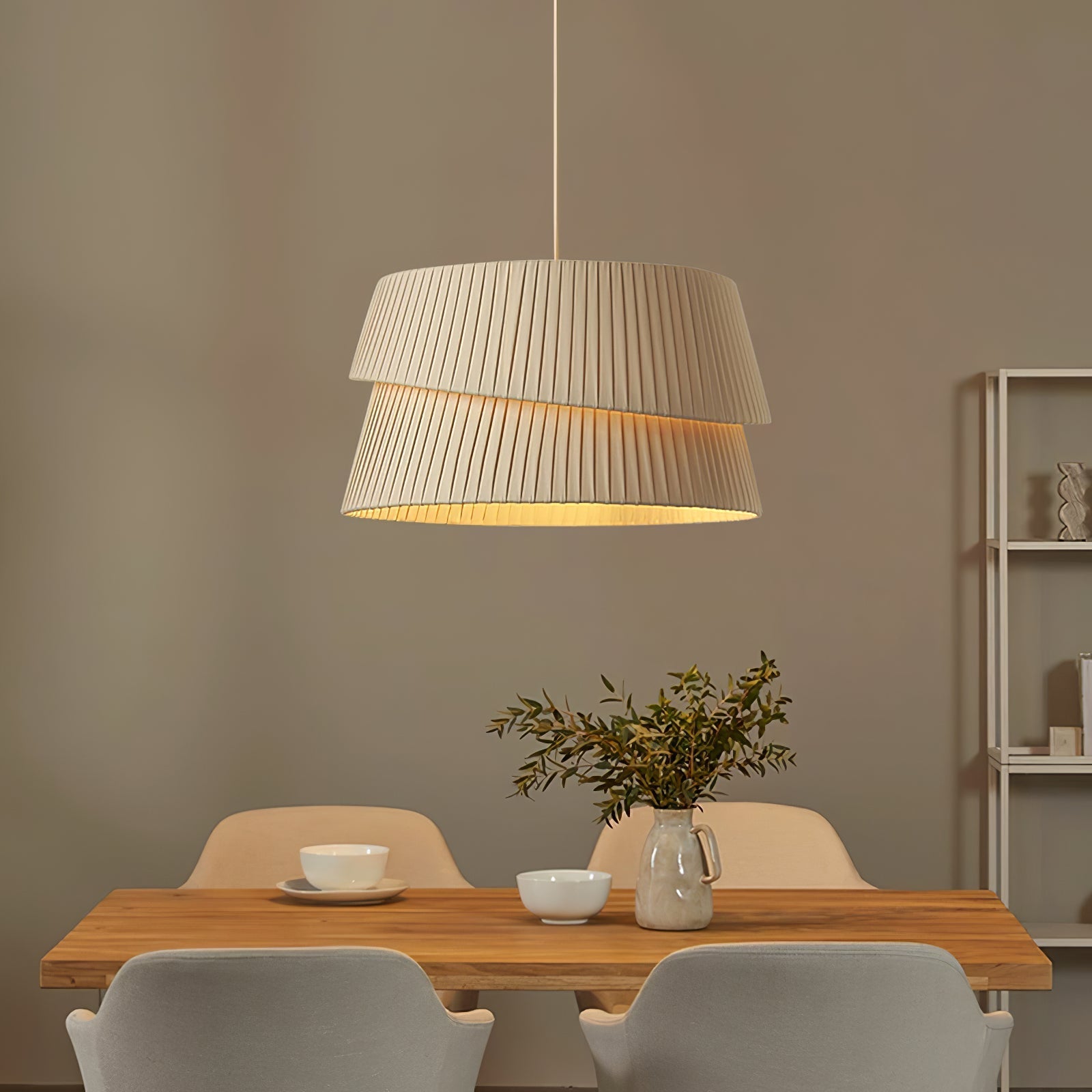Ilira PremiumElegance Twist Fabric Pendant Lamp - Letslighting
