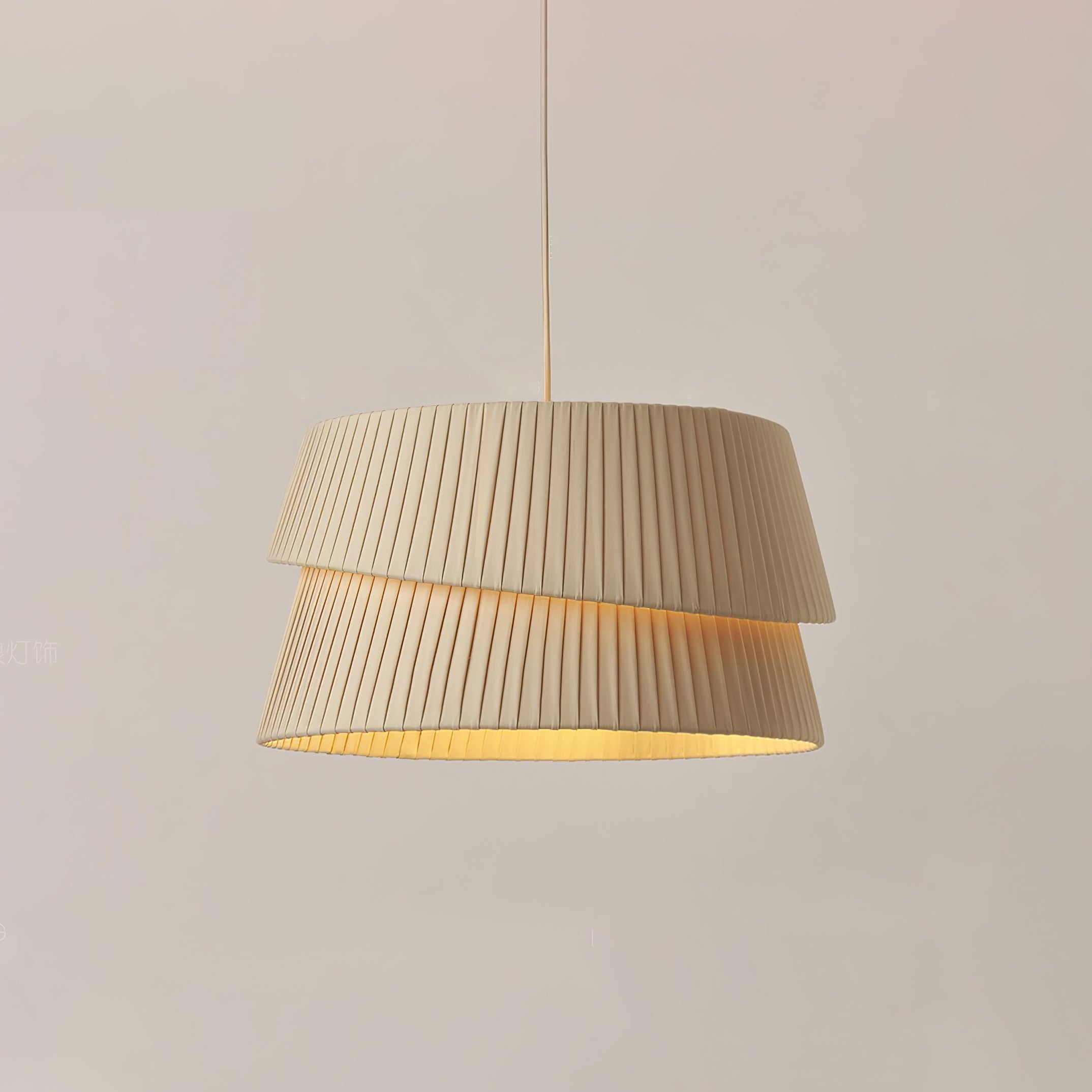 Ilira PremiumElegance Twist Fabric Pendant Lamp - Letslighting