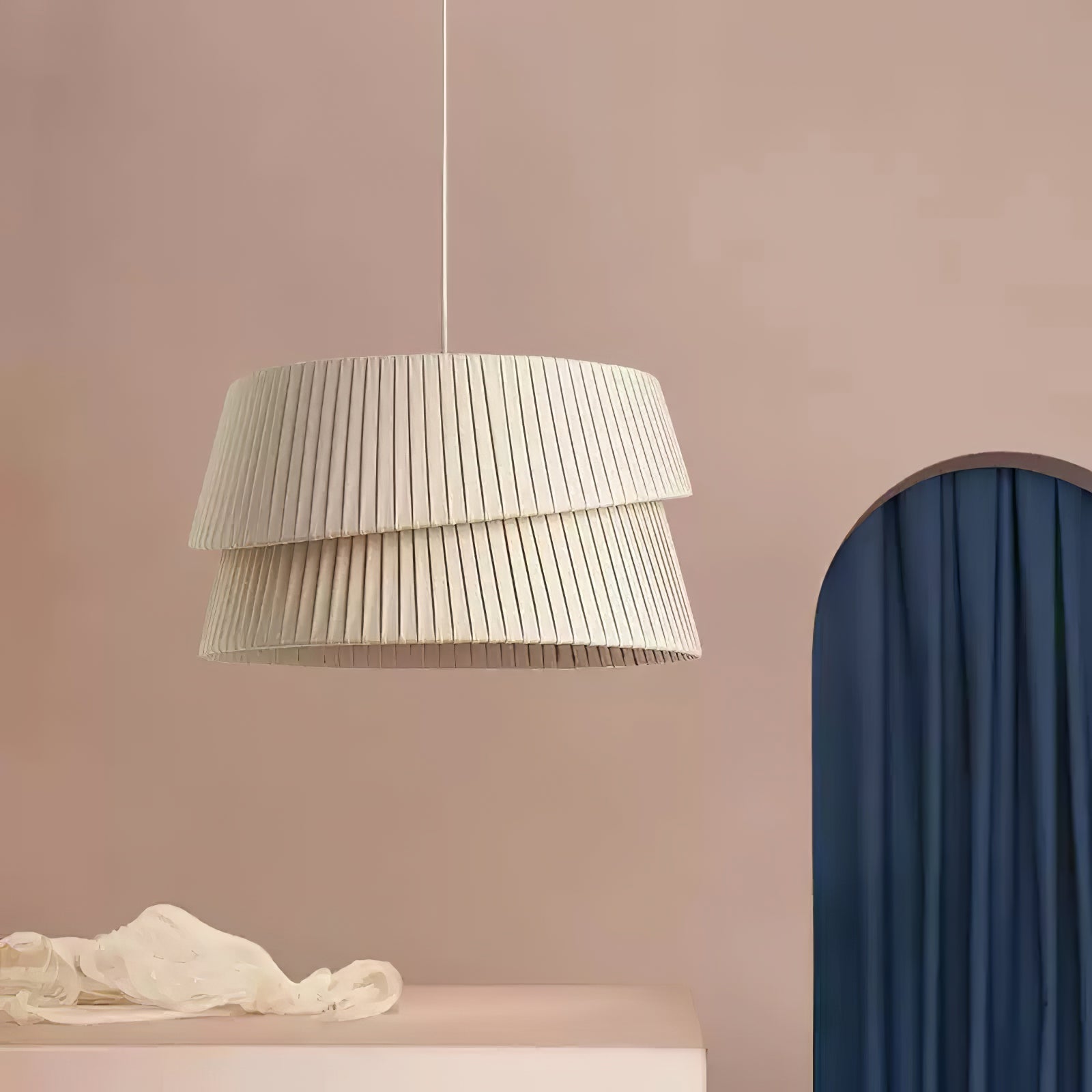 Ilira PremiumElegance Twist Fabric Pendant Lamp - Letslighting