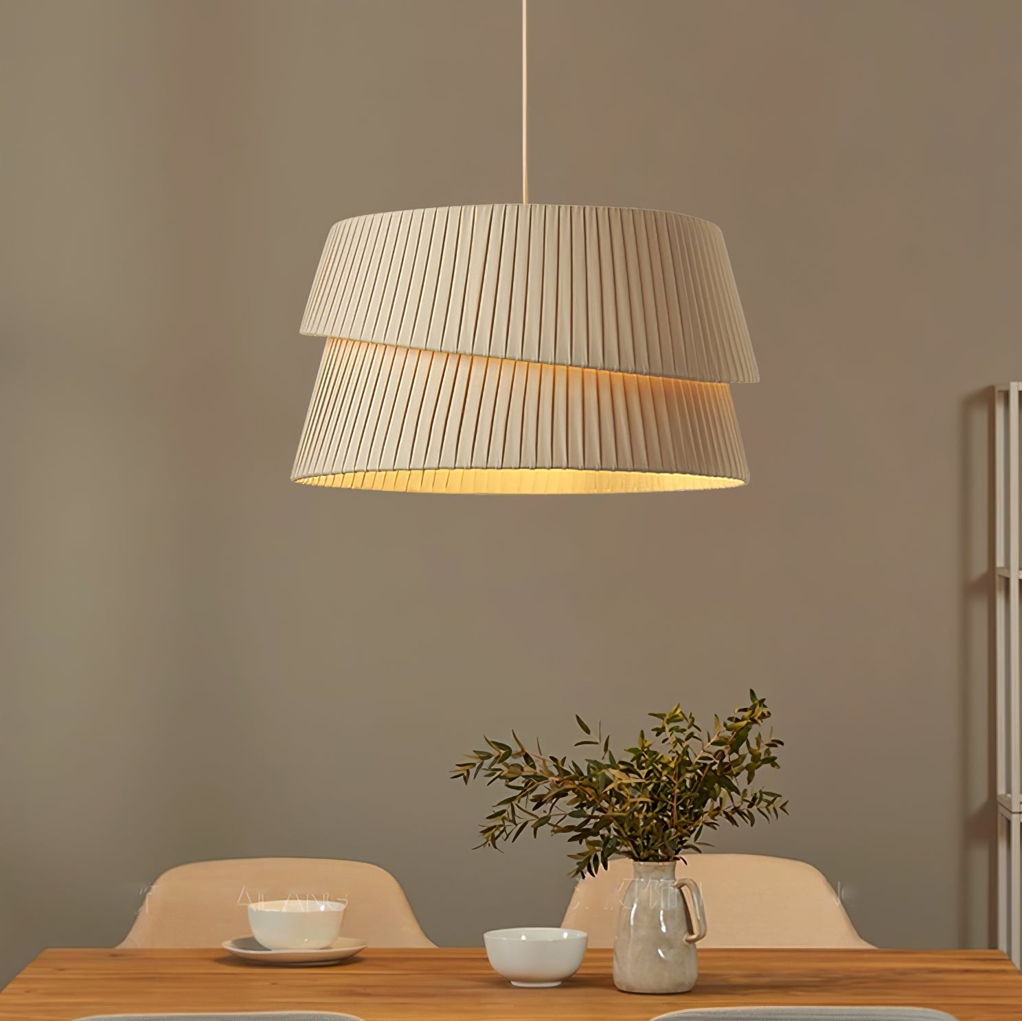 Ilira PremiumElegance Twist Fabric Pendant Lamp - Letslighting