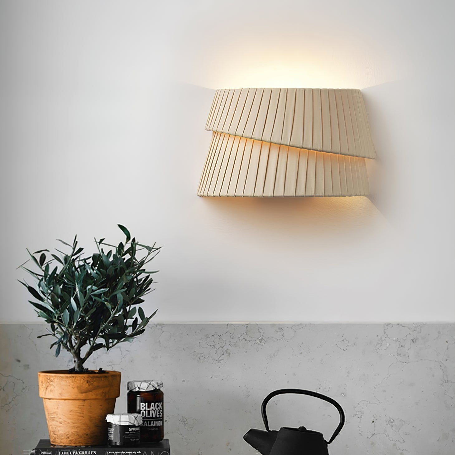 Cevelarae Premium Nordic Art Twist Fabric Wall Lamp - Letslighting