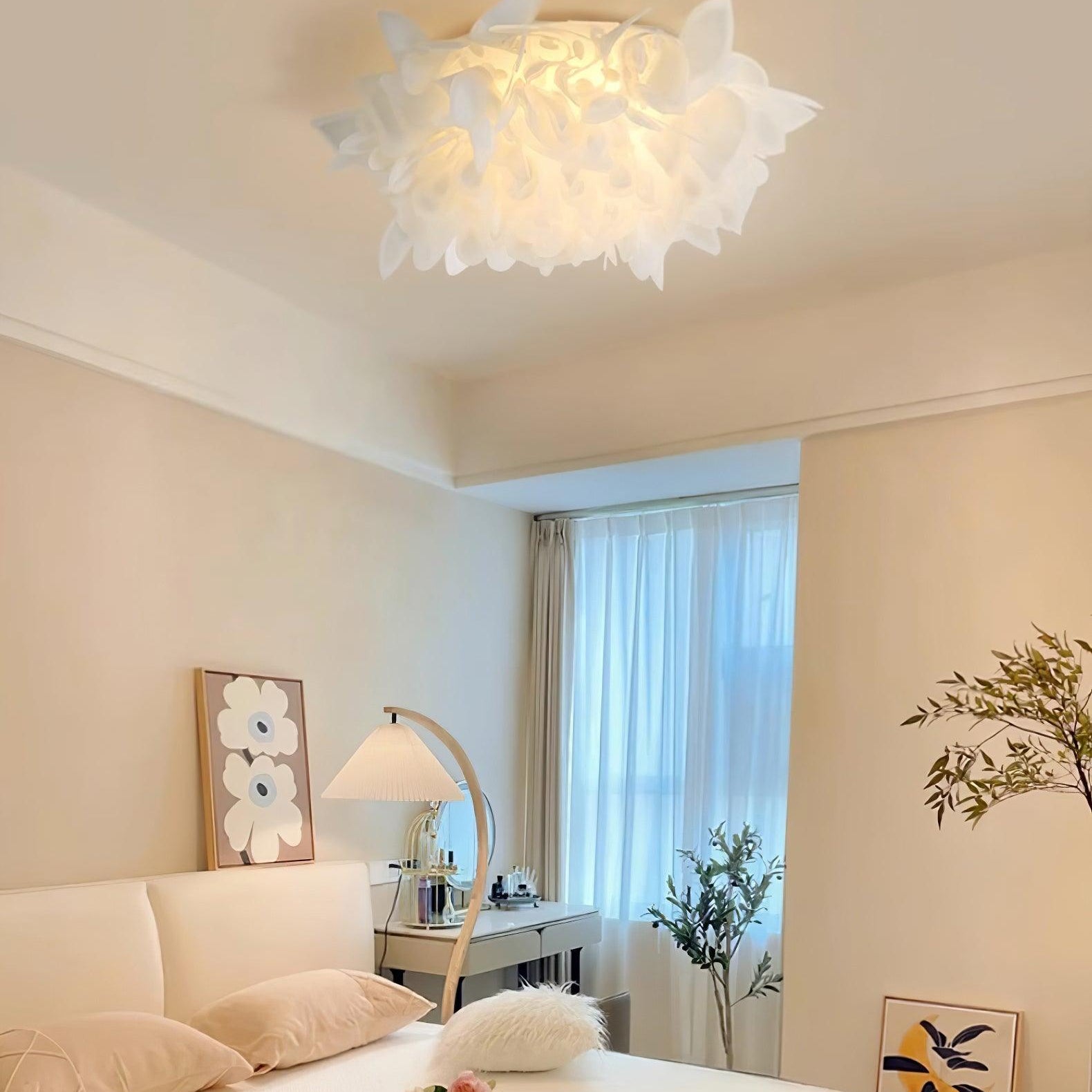 Ceiling Lamp Sculpted Petal Cluster Artistic Modern Statement - Letslighting