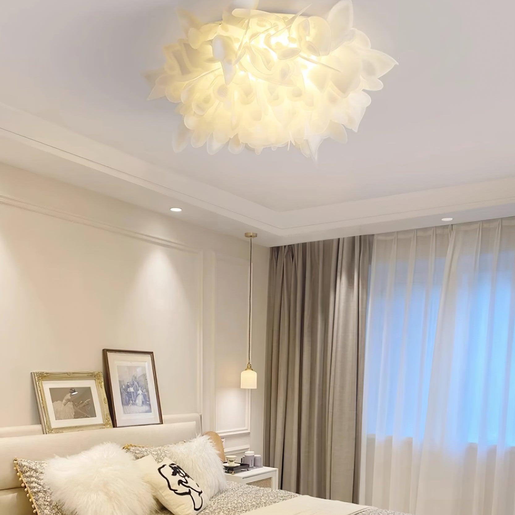 Ceiling Lamp Sculpted Petal Cluster Artistic Modern Statement - Letslighting