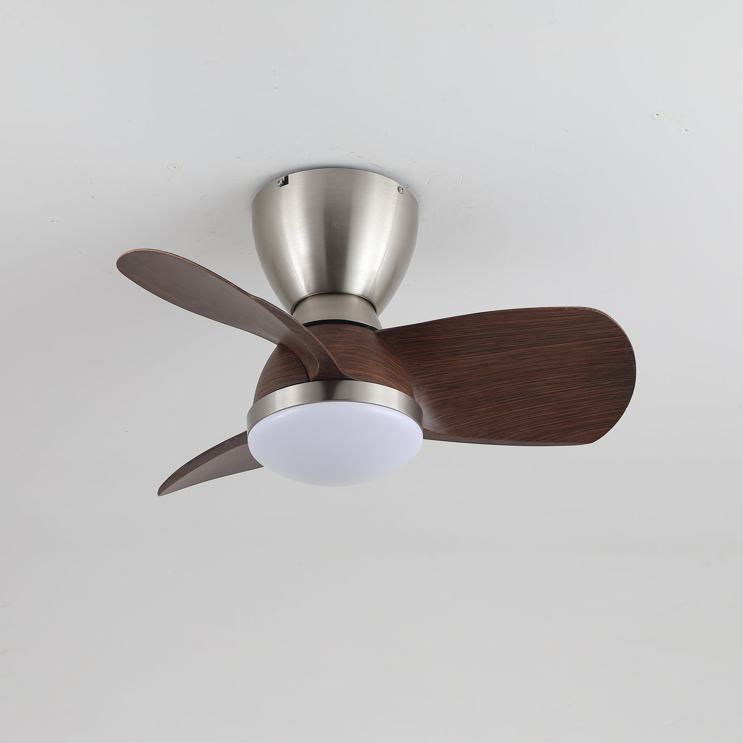 Elora Minimalist Brass Wood Ceiling Fan Light - Letslighting