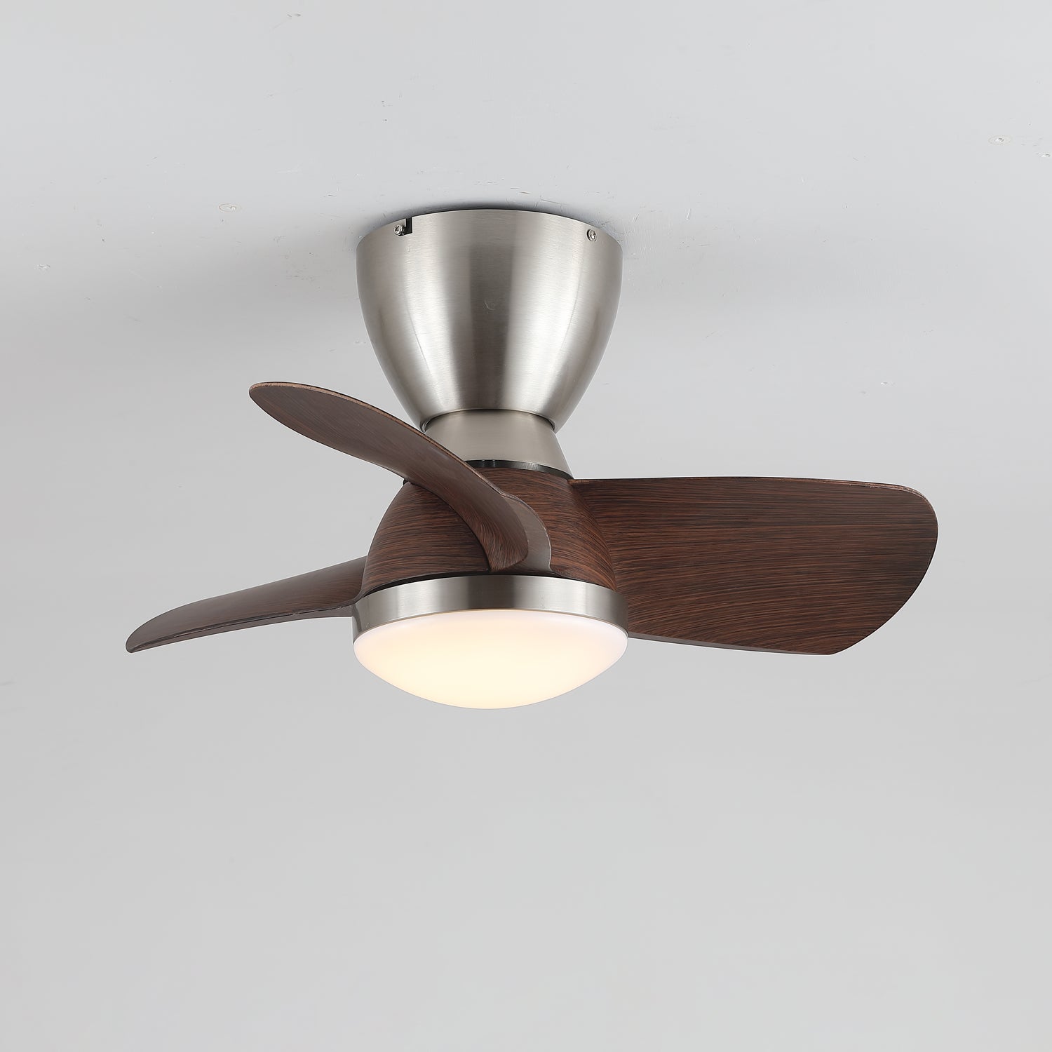 Elora Minimalist Brass Wood Ceiling Fan Light - Letslighting