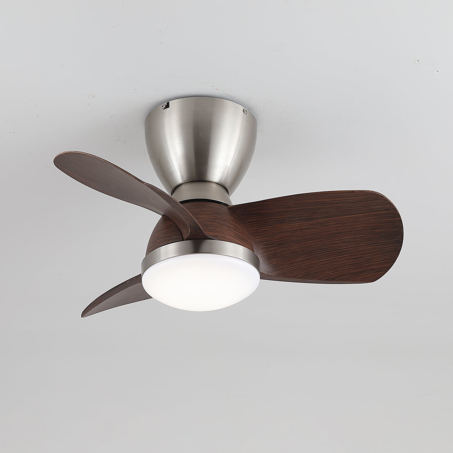 Elora Minimalist Brass Wood Ceiling Fan Light - Letslighting
