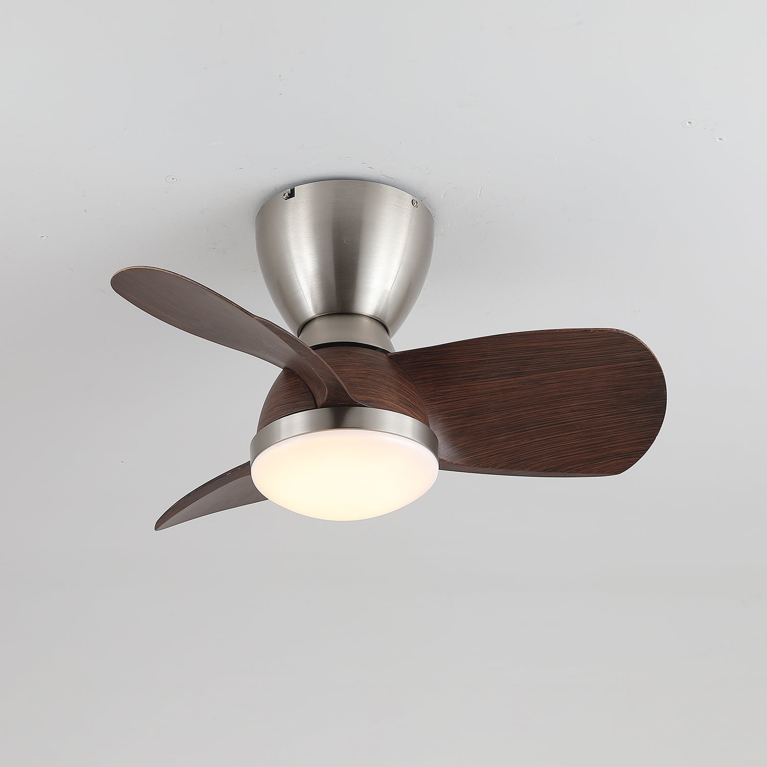Elora Minimalist Brass Wood Ceiling Fan Light - Letslighting