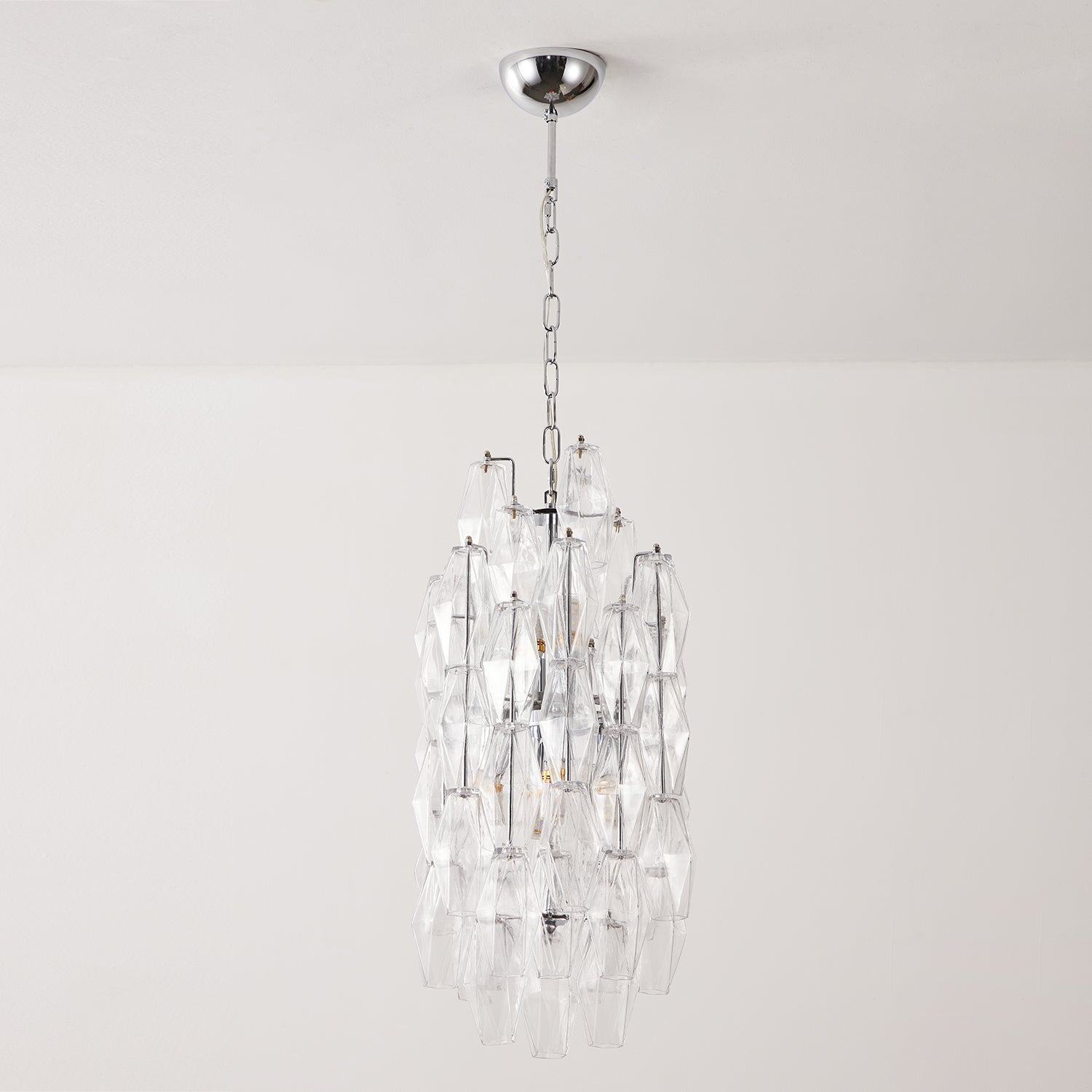 Velthra Pendant Lamp with Faceted Glass Cascade - Letslighting