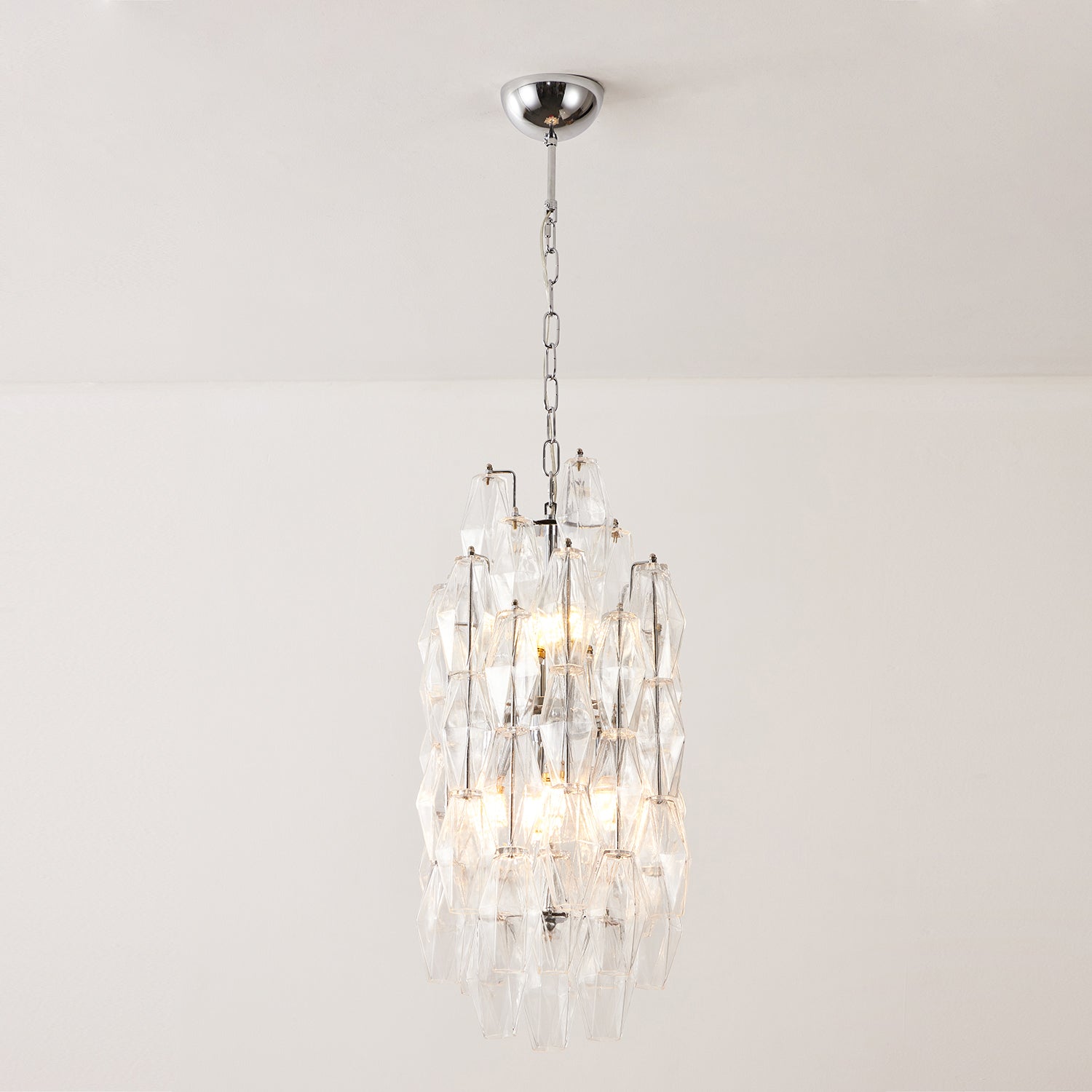 Velthra Pendant Lamp with Faceted Glass Cascade - Letslighting