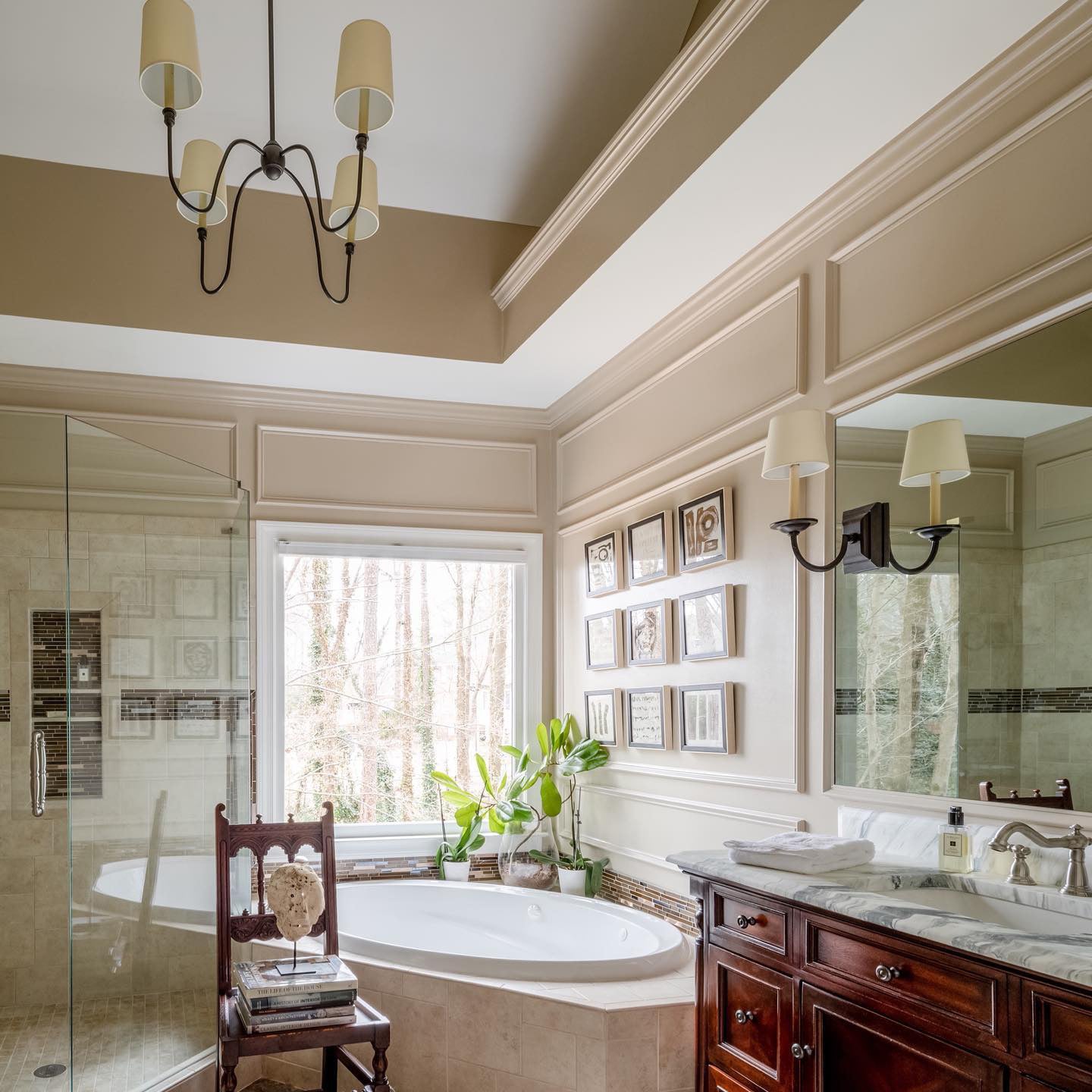 Silva Chandelier Luxury Brass Fabric - Letslighting