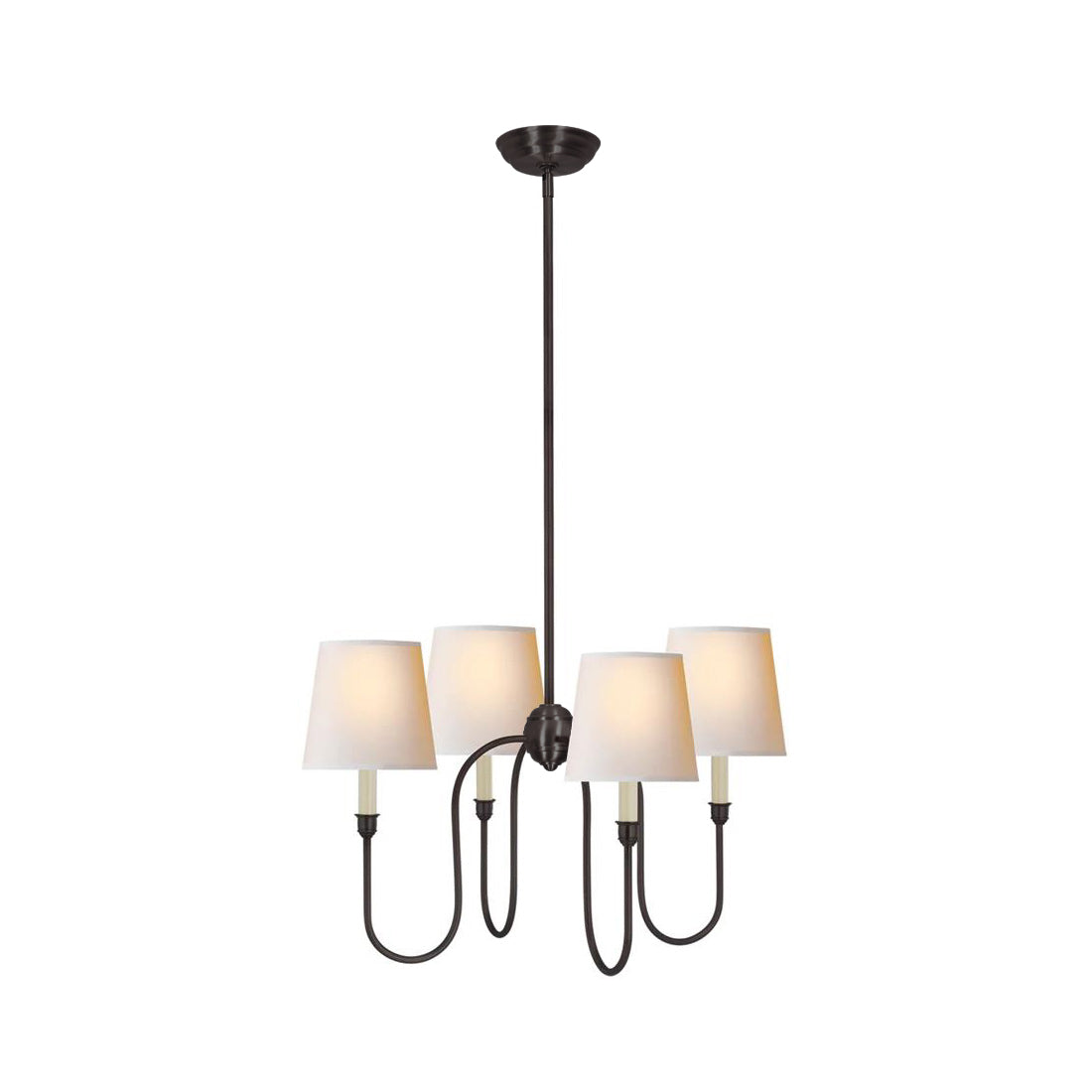 Silva Chandelier Luxury Brass Fabric - Letslighting