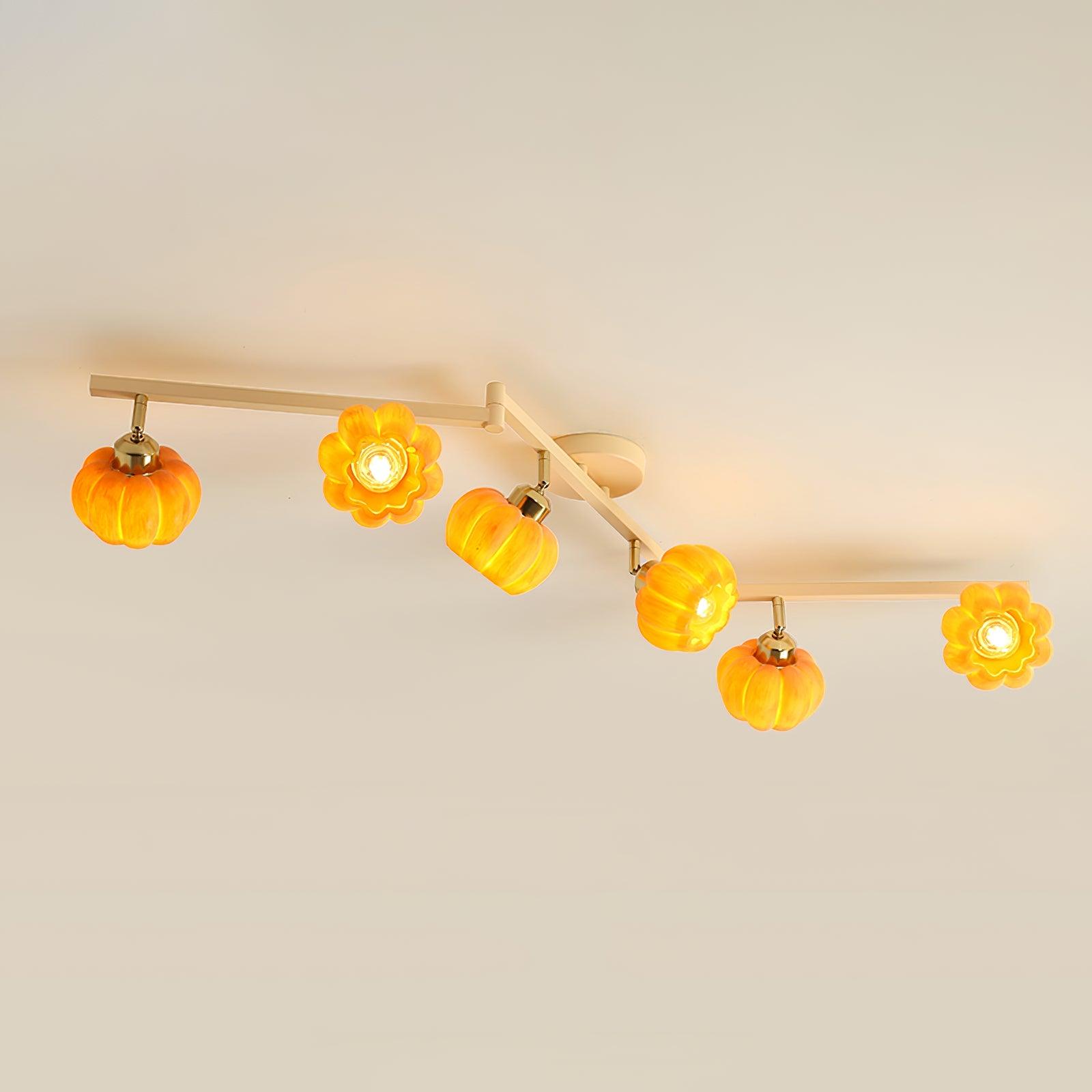 Pumpkin Ceiling Light Multi Head - Letslighting