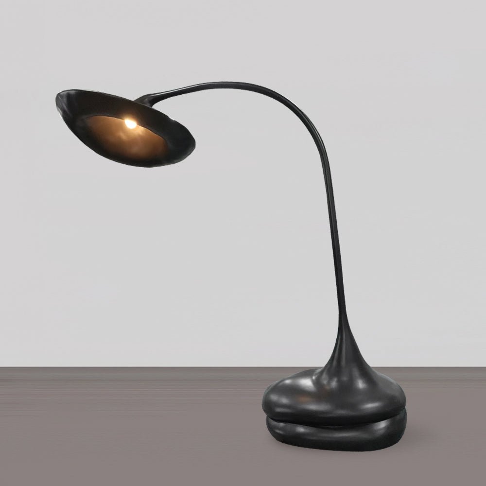 Elsilora Curved Black Desk Lamp - Letslighting