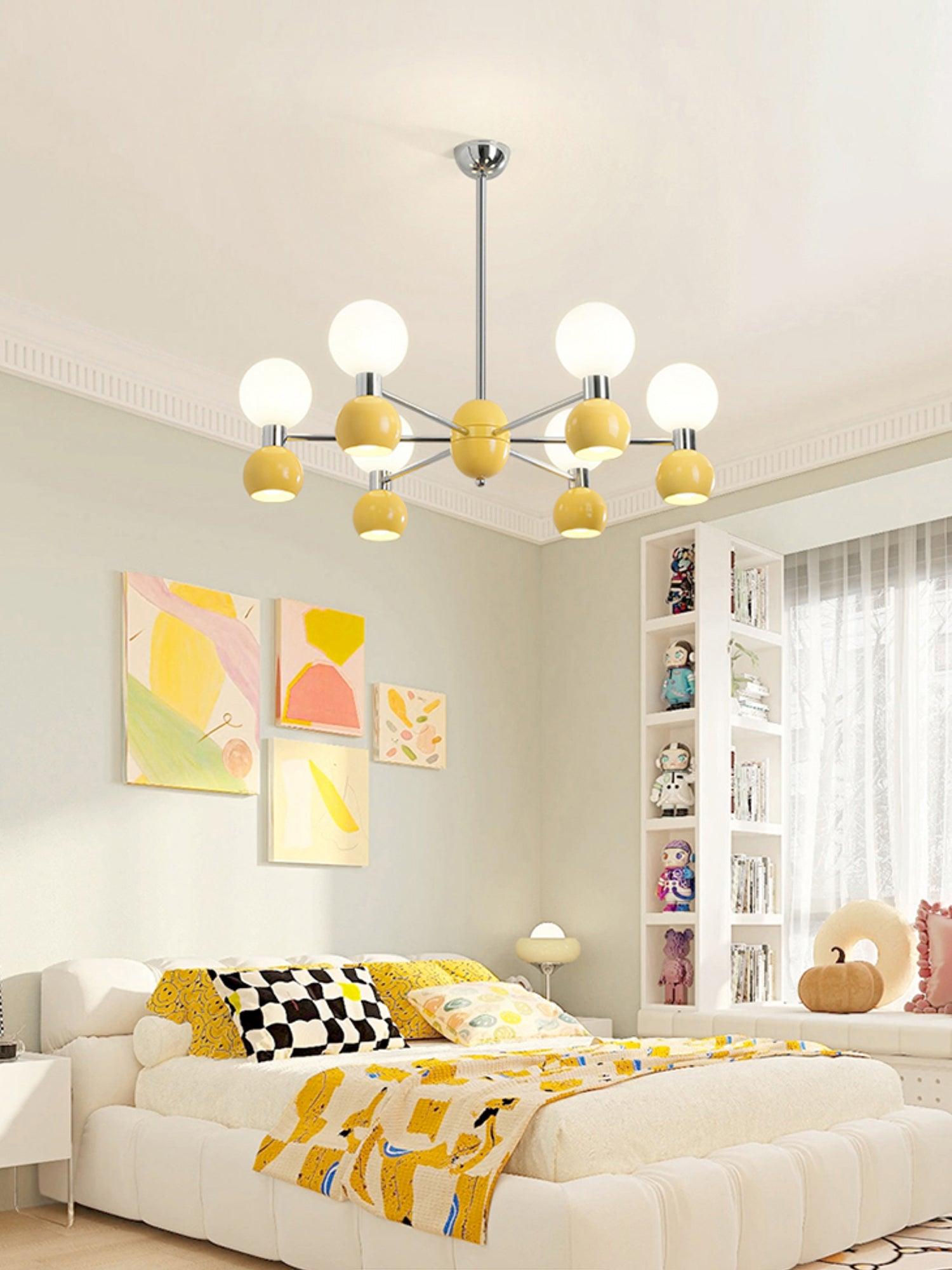 Vera Bicolor Chandelier Glass Elegant - Letslighting