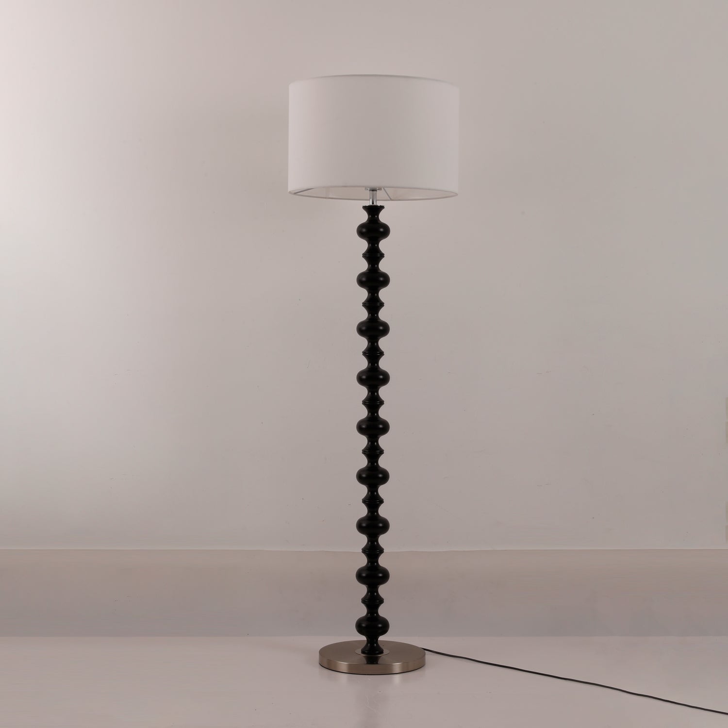 Eloisen Wood Fabric Minimalistic Floor Lamp - Letslighting