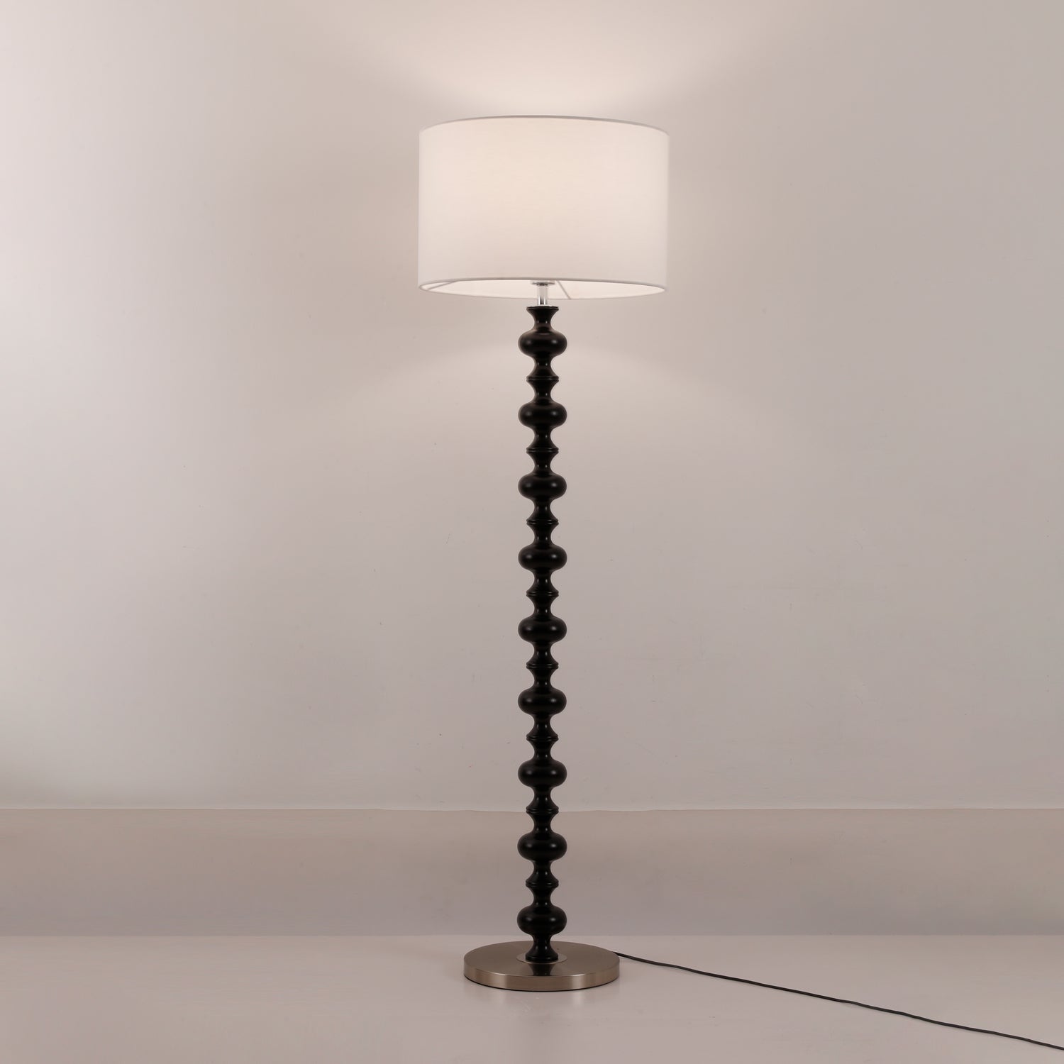Eloisen Wood Fabric Minimalistic Floor Lamp - Letslighting