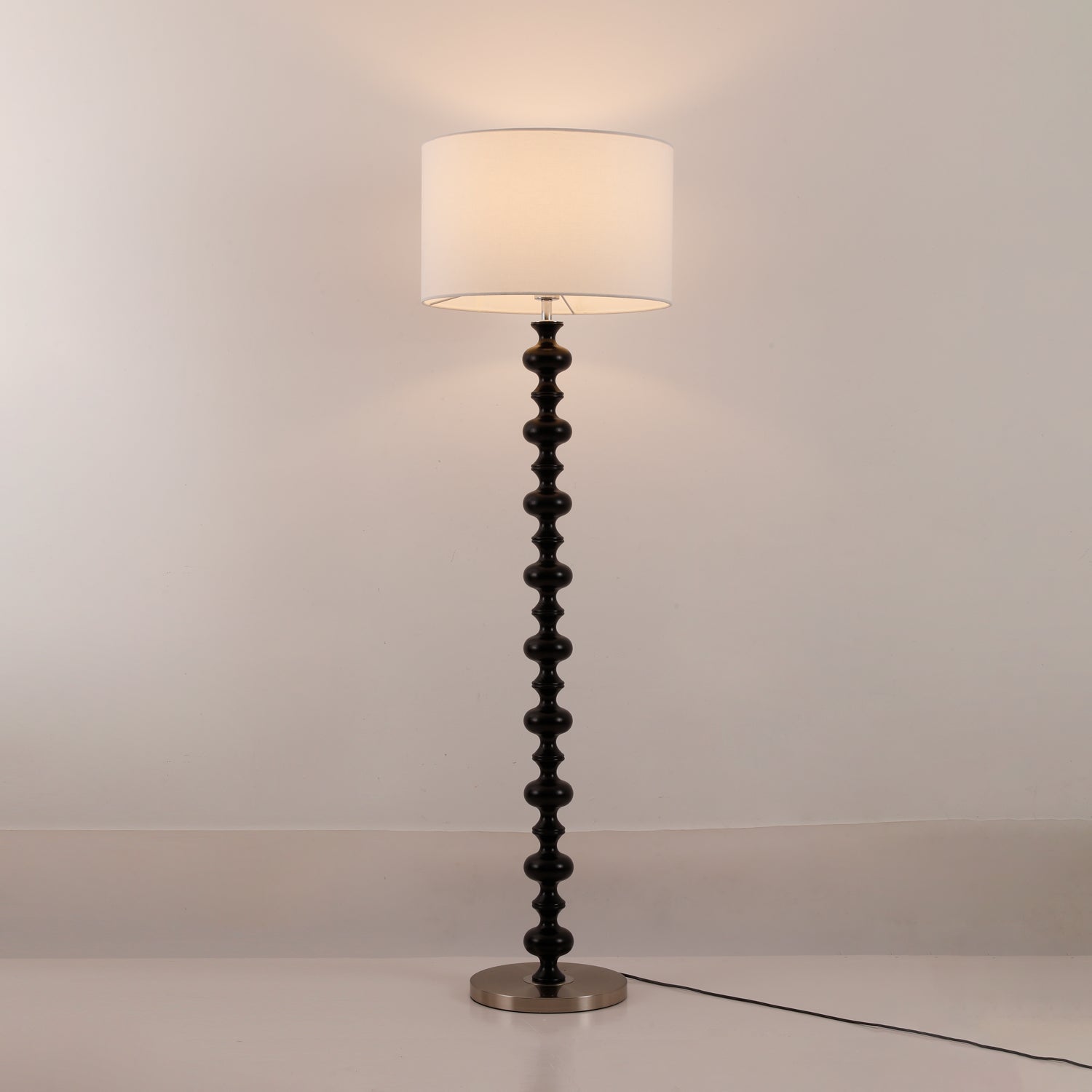 Eloisen Wood Fabric Minimalistic Floor Lamp - Letslighting