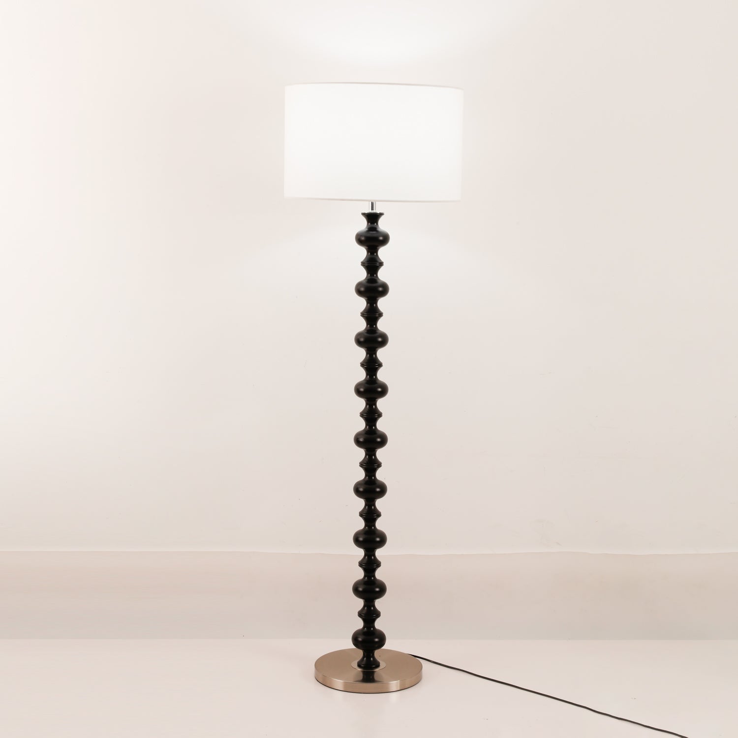 Eloisen Wood Fabric Minimalistic Floor Lamp - Letslighting