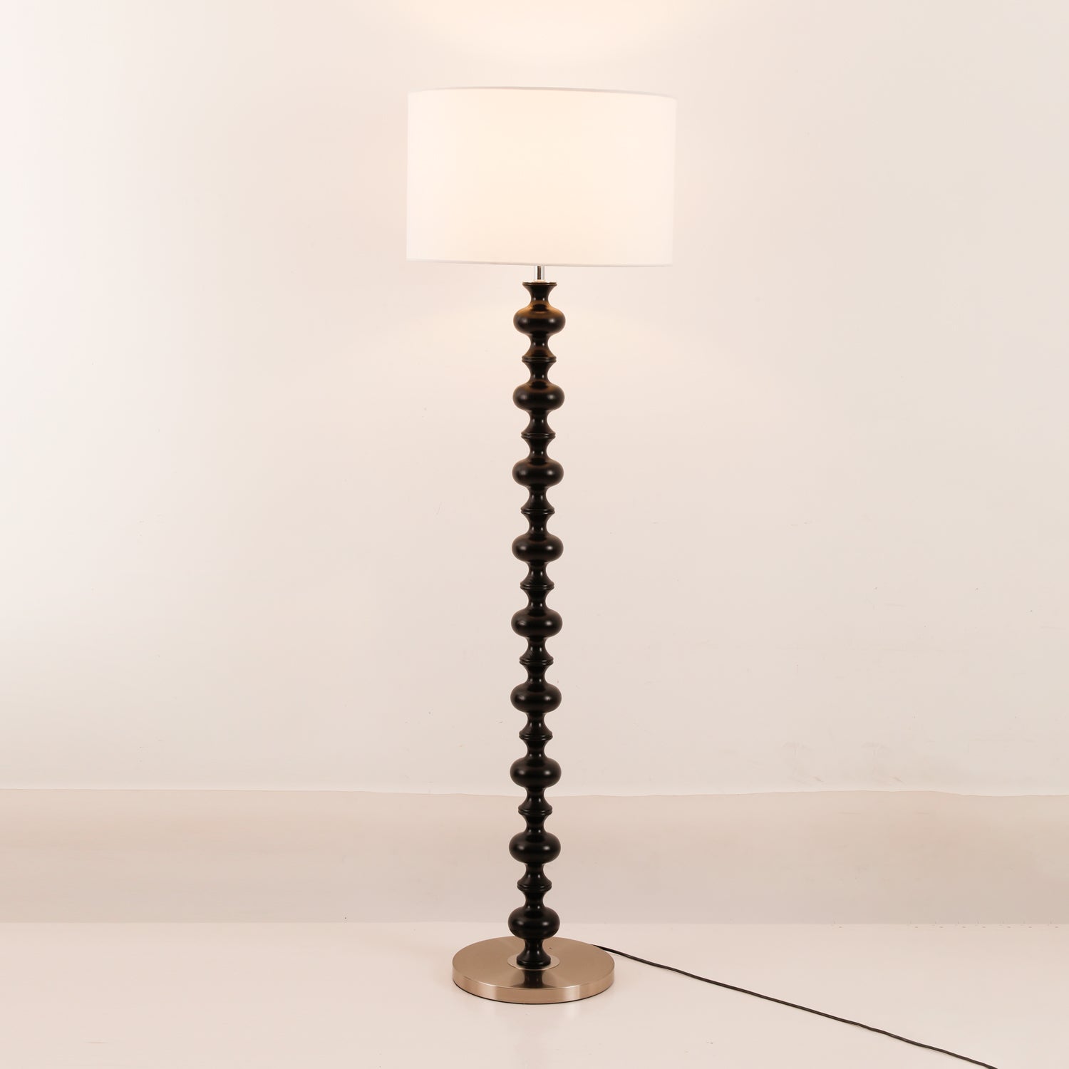 Eloisen Wood Fabric Minimalistic Floor Lamp - Letslighting